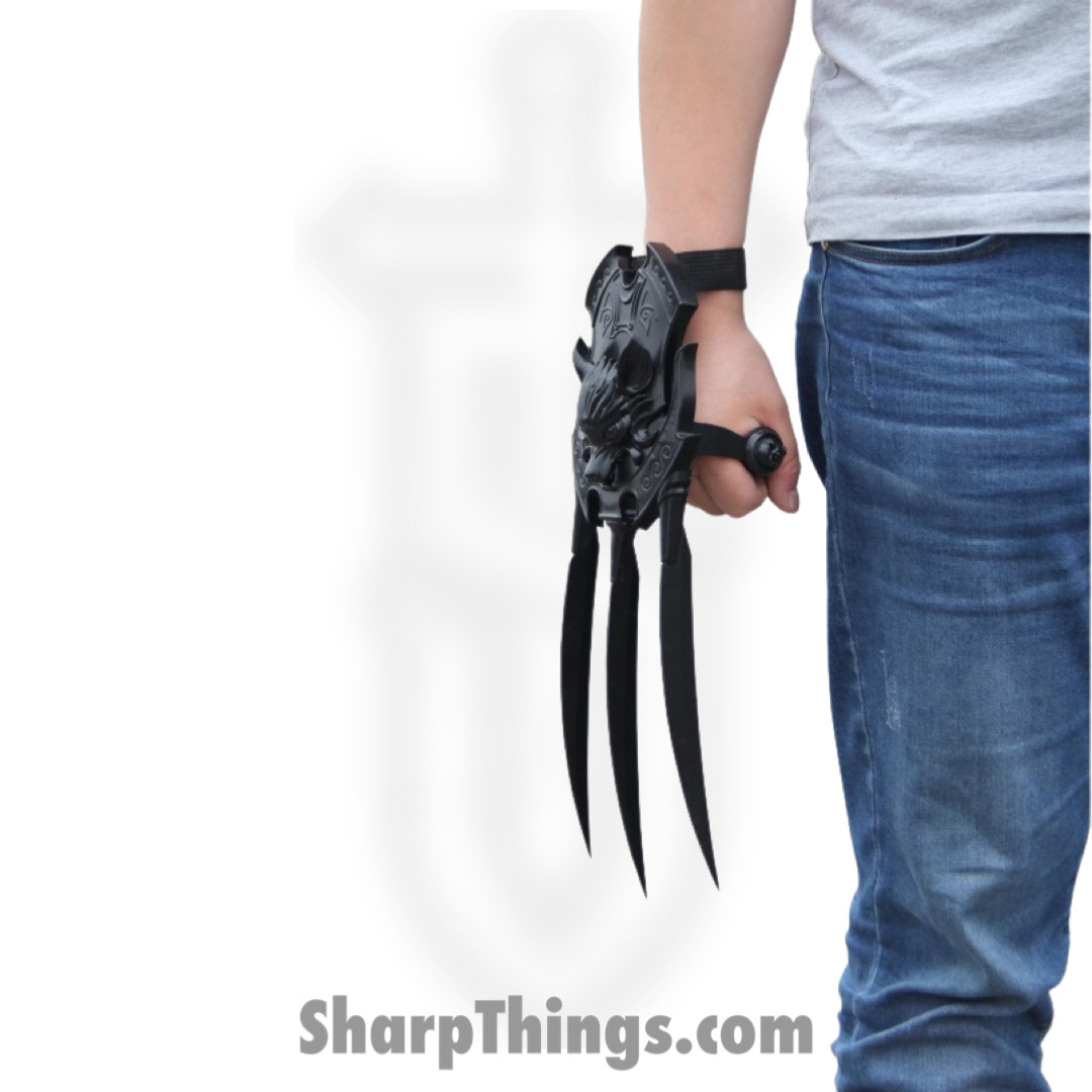 Razor Tactical - RT-6003 - 15" Polyresin and Metal Hand Claw - Fixed Blade Knife - Metal Black - Polyresin - Black - Image 2