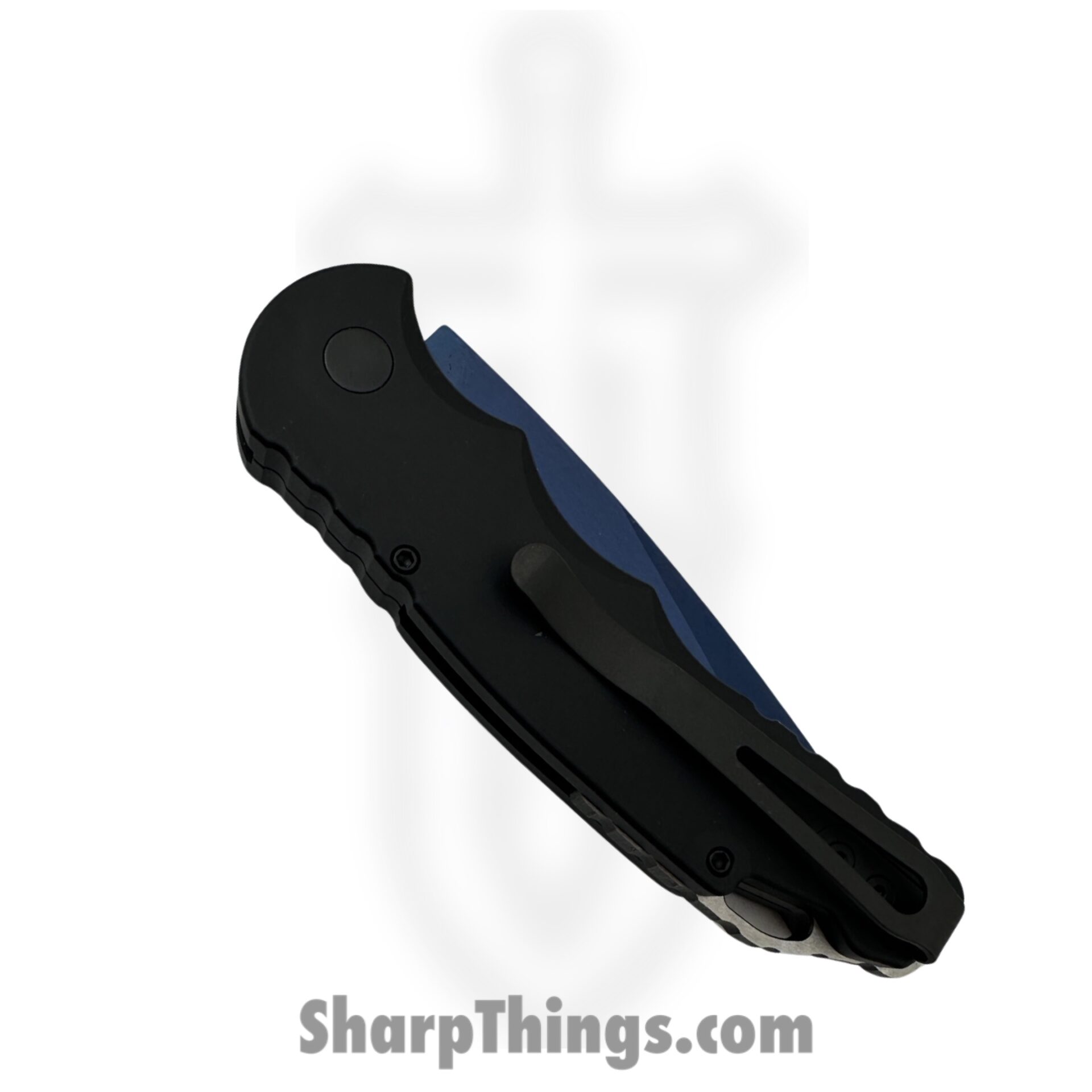 ProTech - T503-SB - Tactical Response 5 - Automatic Knife - 154CM Sapphire Blue Drop Point - 6061-T6 Aluminum - Black - Image 3