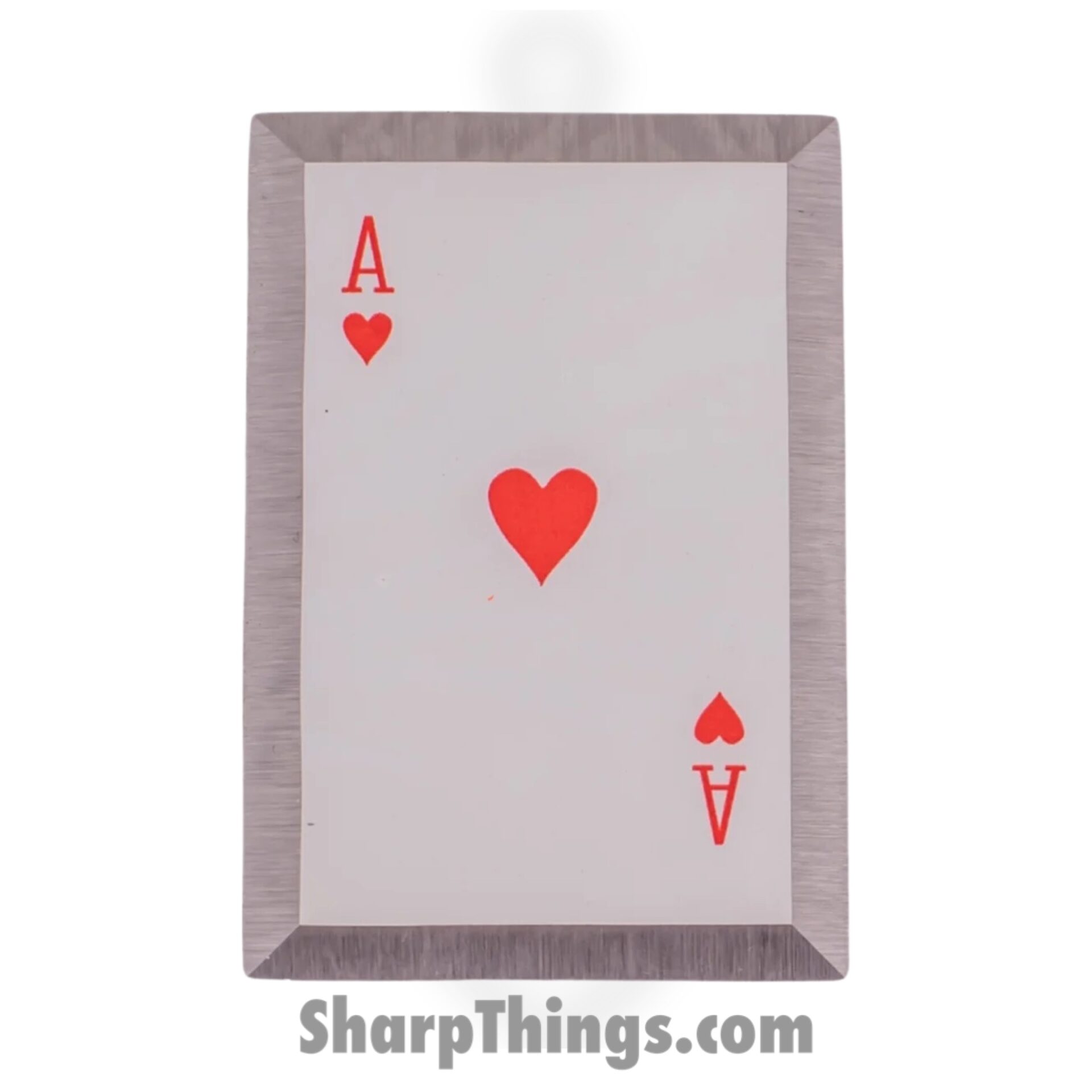 TS-9105 - Royal Flush Red 5 Piece Throwing Card Set - Red - Image 3