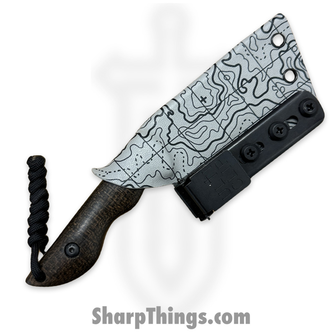 Cave Blades - CBSamBW1029a - Samaritan BW - Fixed Blade Knife - CPM154 Bead Blast Bowie - Burlap Micarta - Brown - Image 6