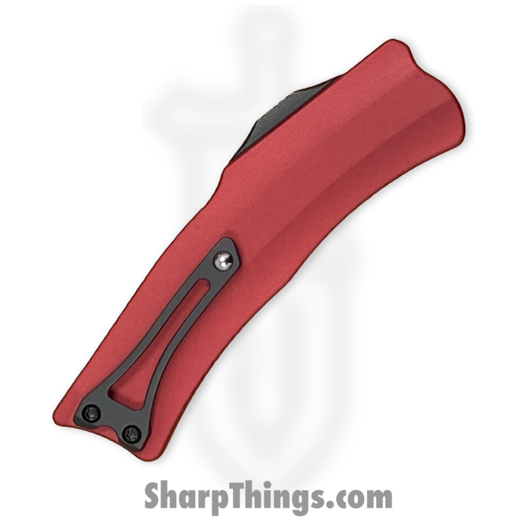 Heretic Knives - H060-6A-RED - ROC - OTF Auto - Magnacut DLC Hawkbill - Aluminum - Red - Image 4