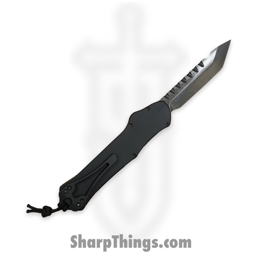 Heretic Knives - H006-6A-T - Hydra - OTF Auto - Magnacut DLC Tanto - Aluminum - Black - Image 2