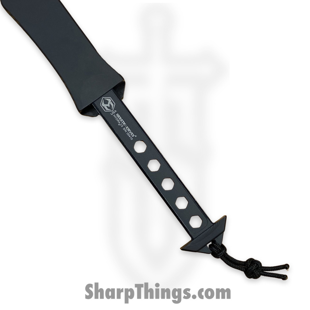 Heretic Knives - H006-6A-T - Hydra - OTF Auto - Magnacut DLC Tanto - Aluminum - Black - Image 3