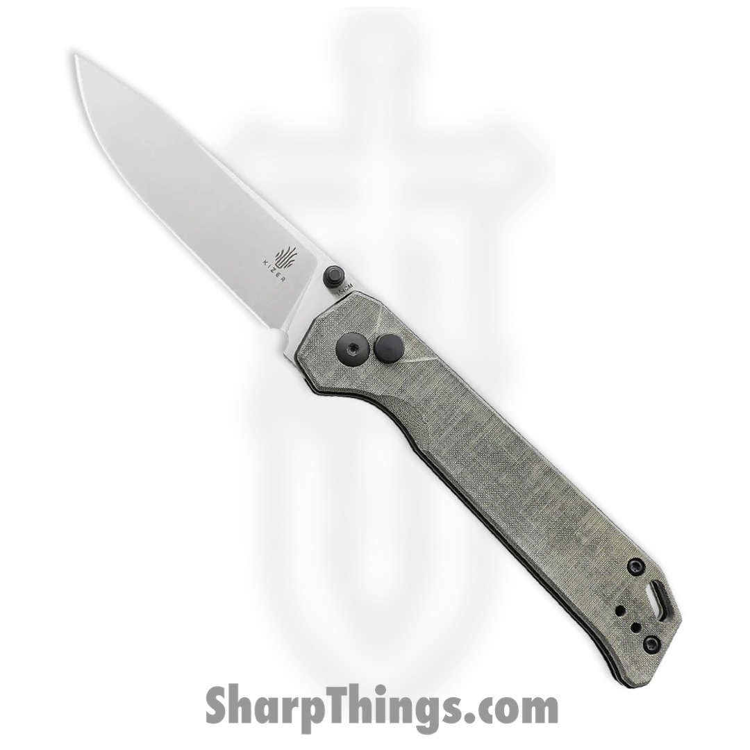 Kizer Cutlery - KIV4458.2BC1 - Begleiter 2 - Folding Knife - KIV4458.2BC1 Begleiter 2 Folding Knife - Micarta - Green