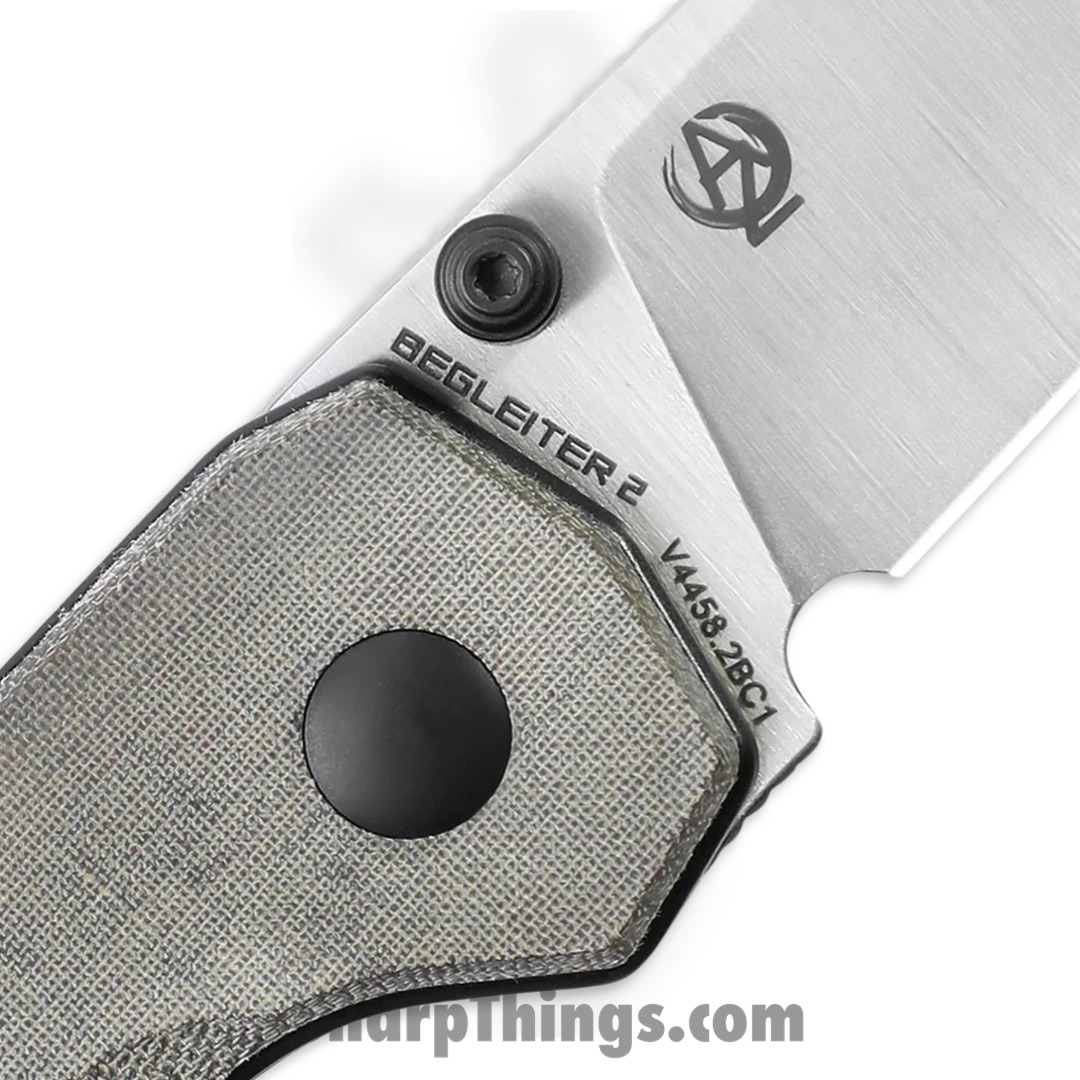Kizer Cutlery - KIV4458.2BC1 - Begleiter 2 - Folding Knife - KIV4458.2BC1 Begleiter 2 Folding Knife - Micarta - Green - Image 4