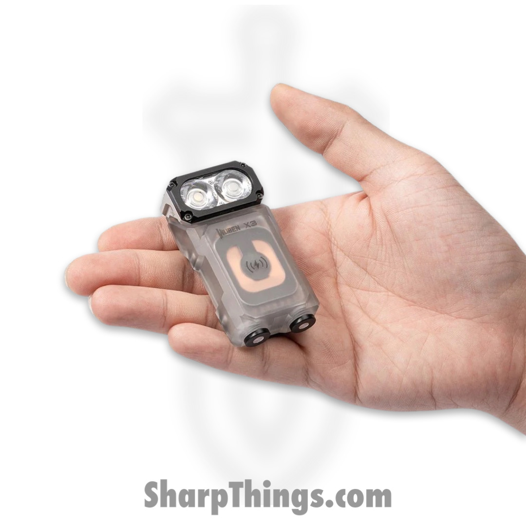 Wuben - WX3CHBX-WHT - Wuben X3 Owl EDC Flashlight and 3000mah Charging Box - White - Image 6