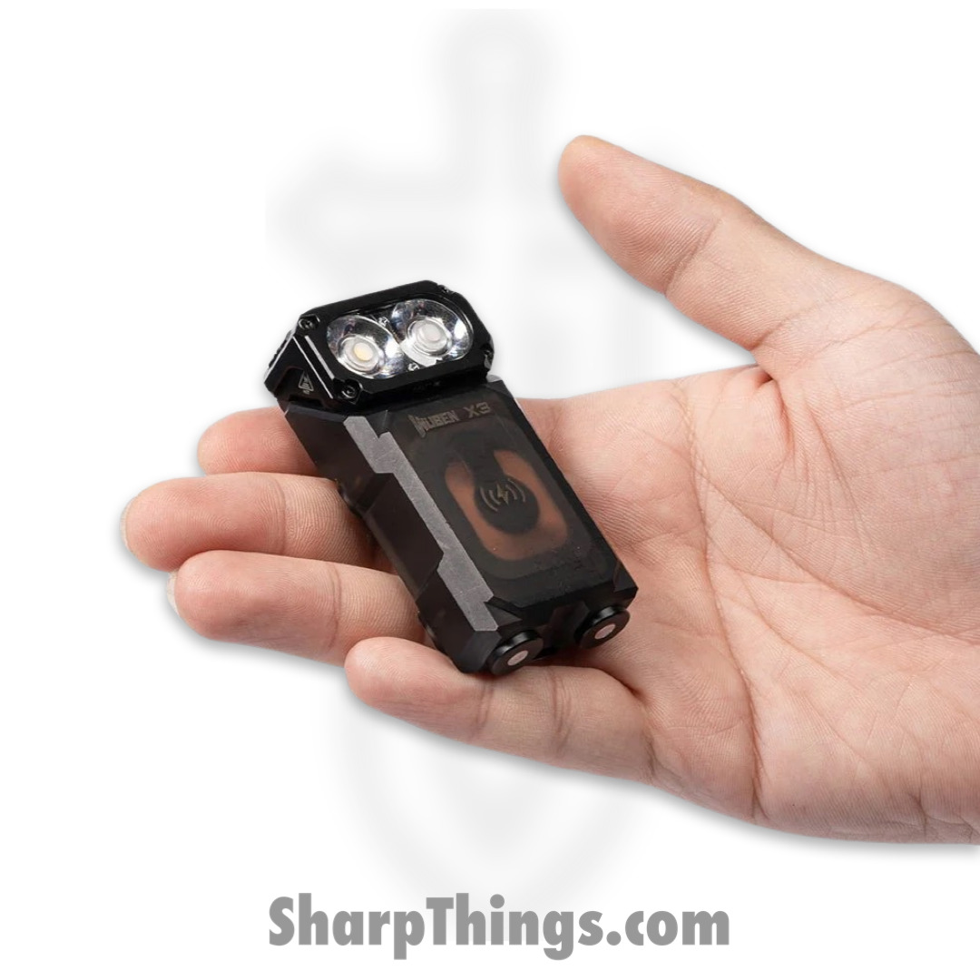 Wuben - WX3CHBX-BLK - Wuben X3 Owl EDC Flashlight and 3000mah Charging Box - Black - Image 4