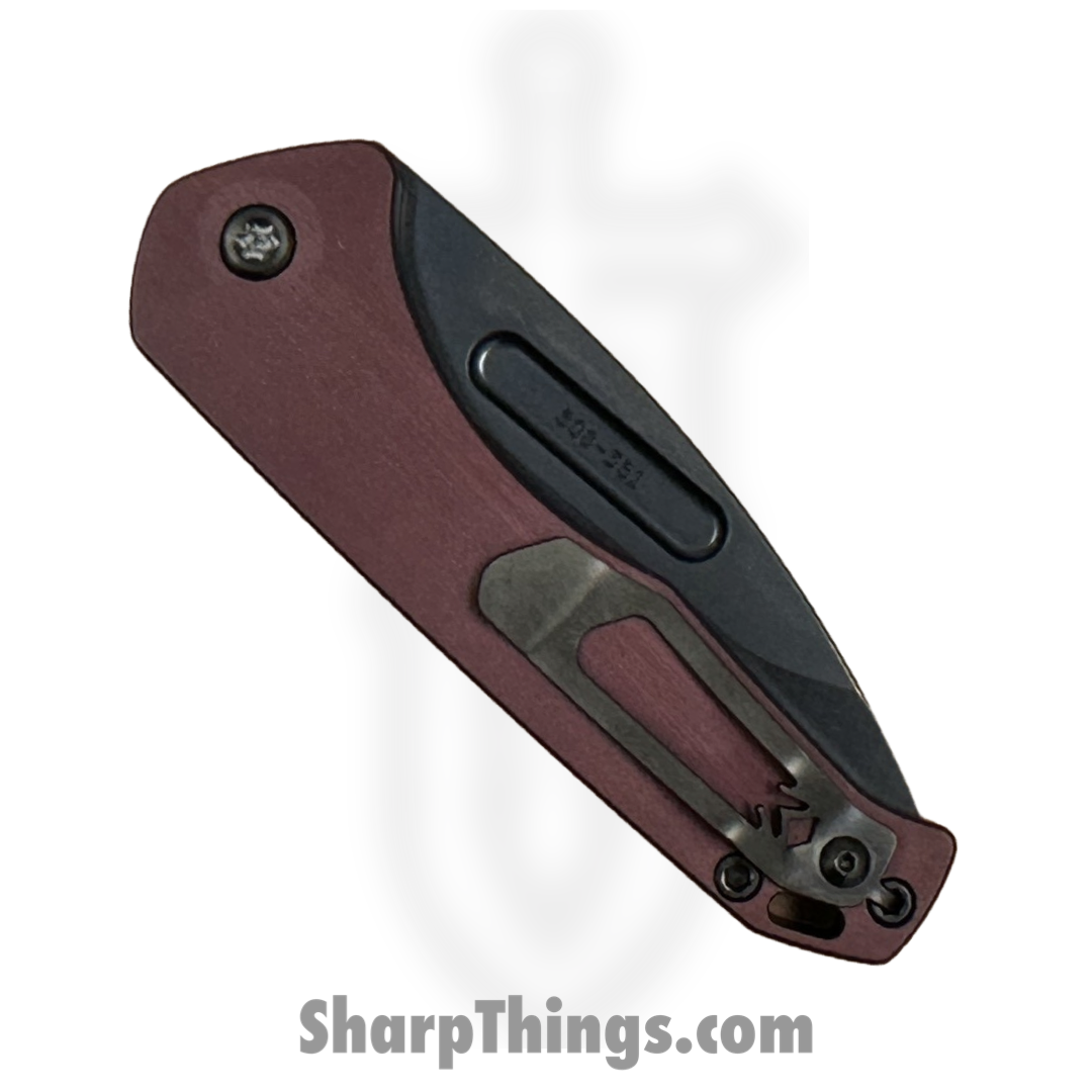 Medford Knife and Tool - MK2064PD-41AR-TPCP-Q4 - Swift Auto - Automatic Knife - s45vn DLC Drop Point - Aluminum - Red - Image 4