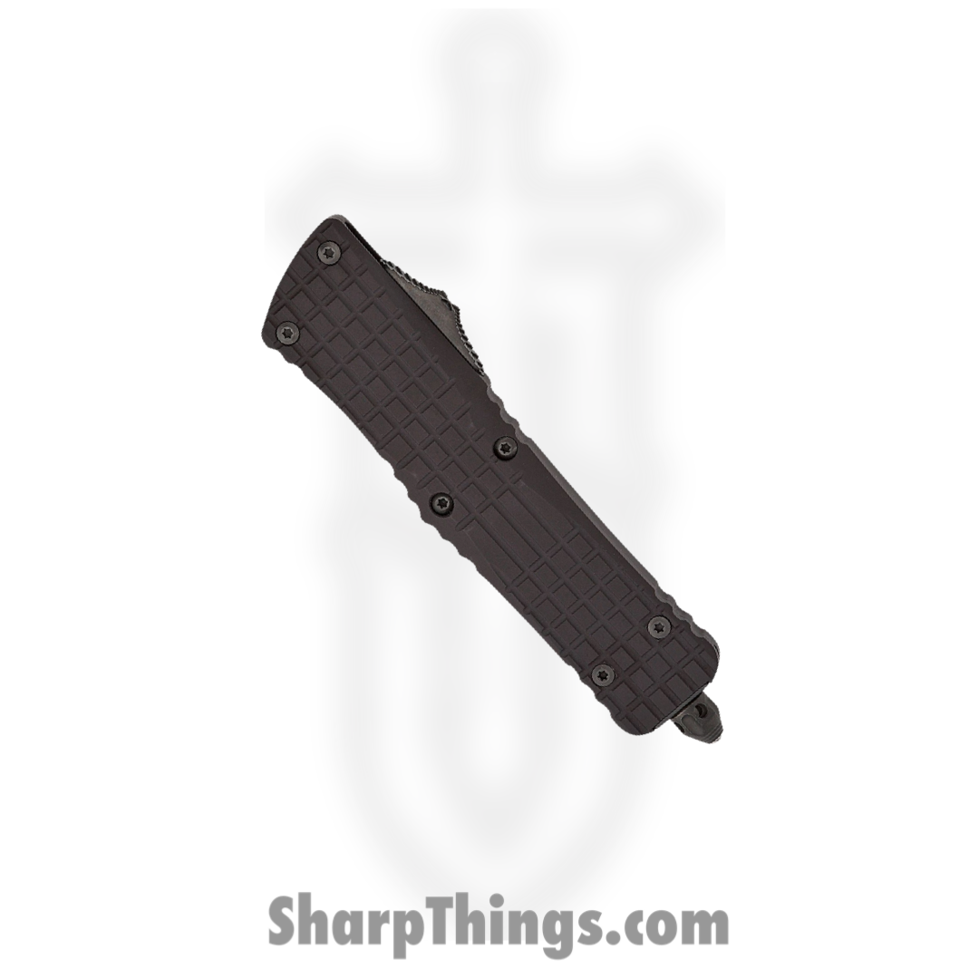 Microtech - 142-1CT-DSH - Combat Troodon Delta Frag Shadow - OTF Auto - DLC Dagger - UTD Milled 6061-T6 Aluminum - Black - Image 3