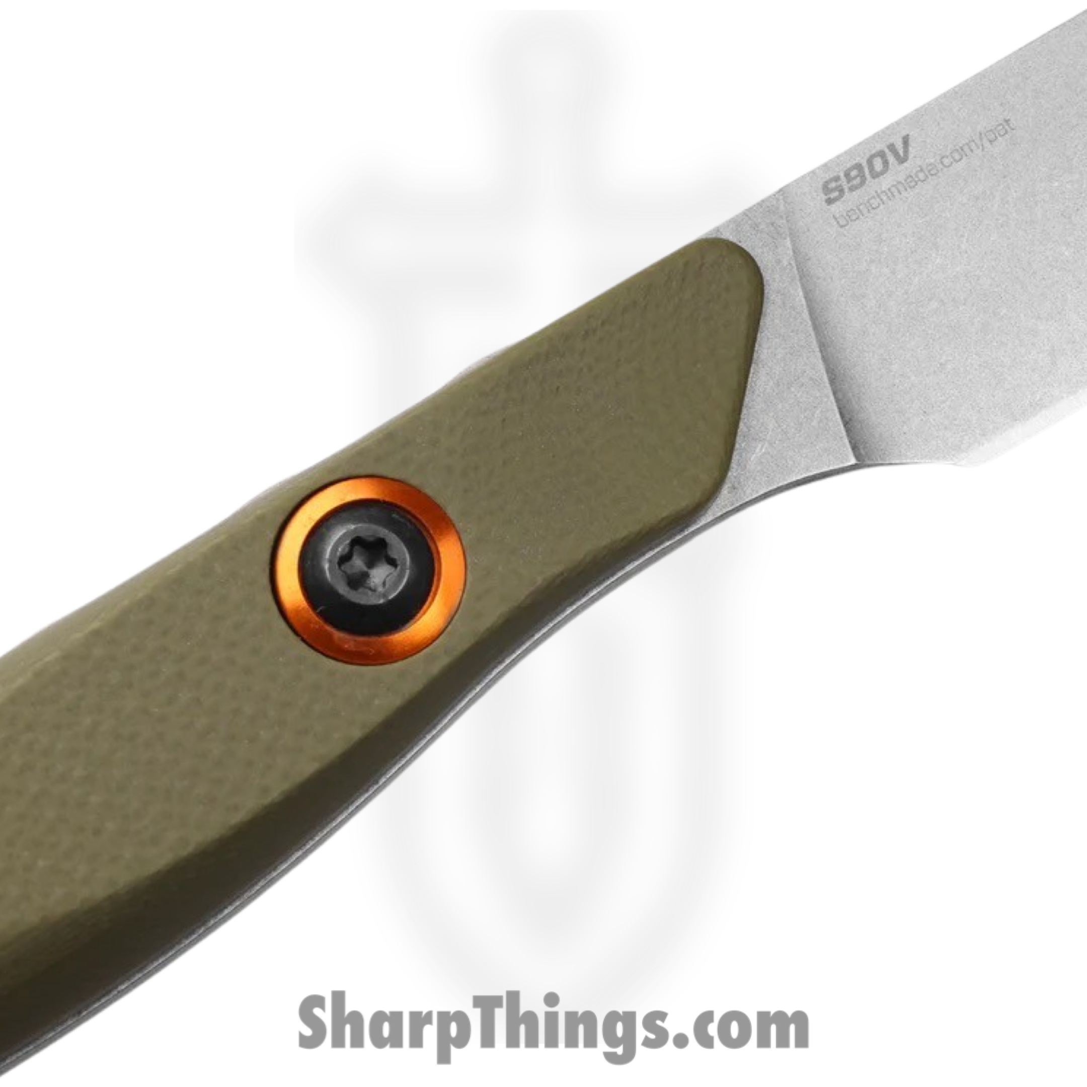 Benchmade - 15700-01 - Flyway - Fixed Blade Knife - CPM-S90V Satin Straight Back - G10 - OD Green - Image 2