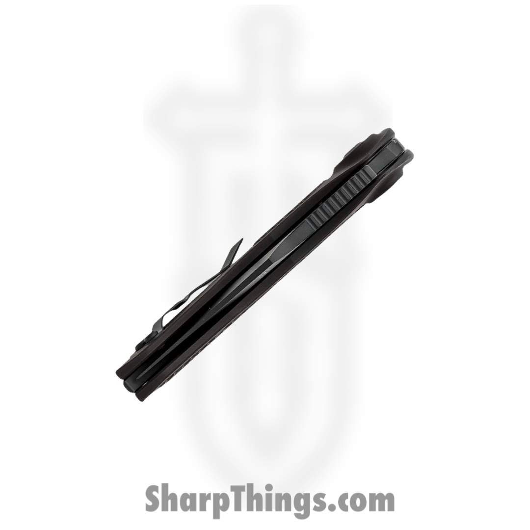 Microtech - 169-1T - Stitch Tactical - Automatic Knife - DLC Spear Point - 6061-T6 Aluminum - Black - Image 5