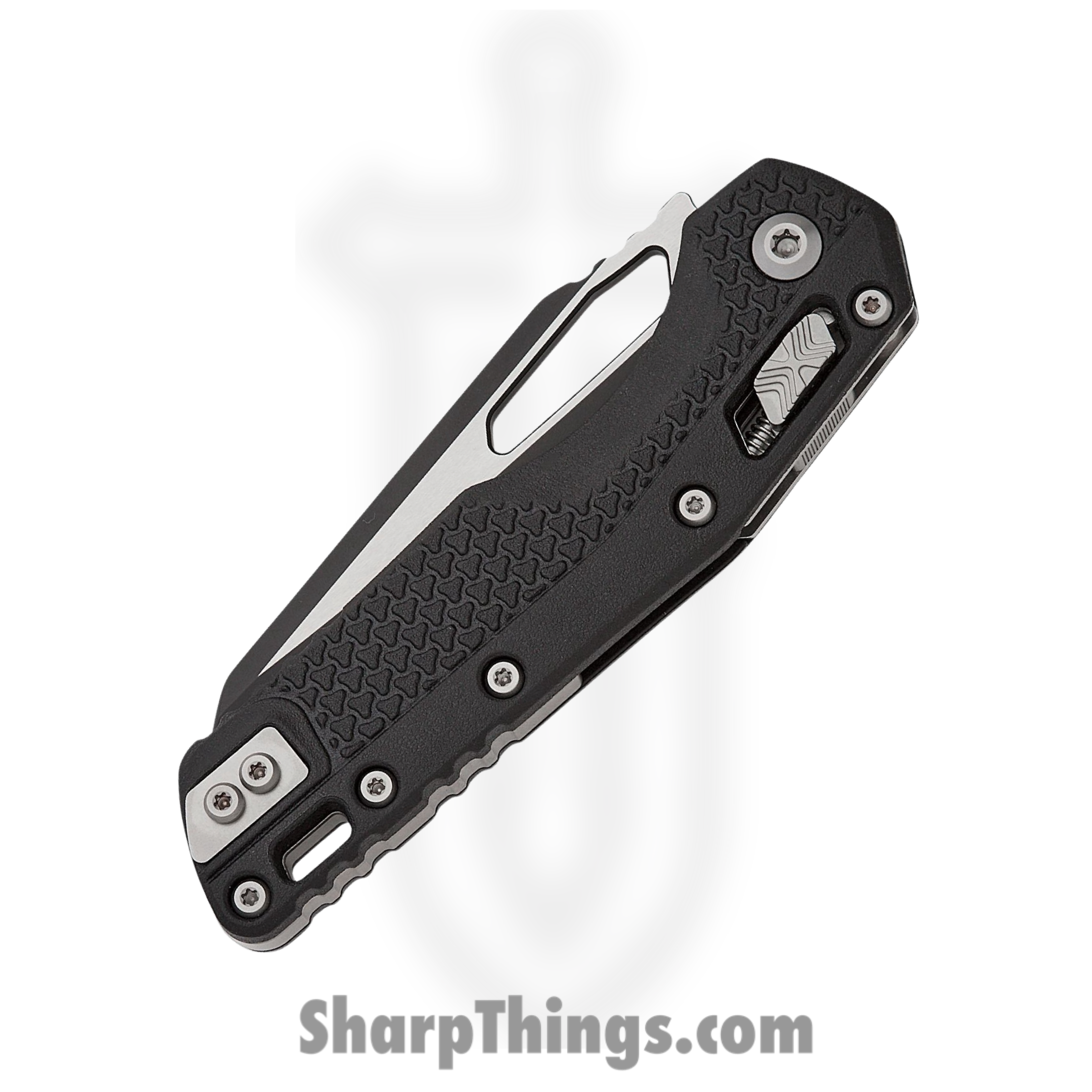Microtech - 210T-1PMBK - MSI RAM-LOK S/E - Folding Knife - M390MK Black Modified Sheepsfoot - Injection Molded Polymer - Black - Image 3