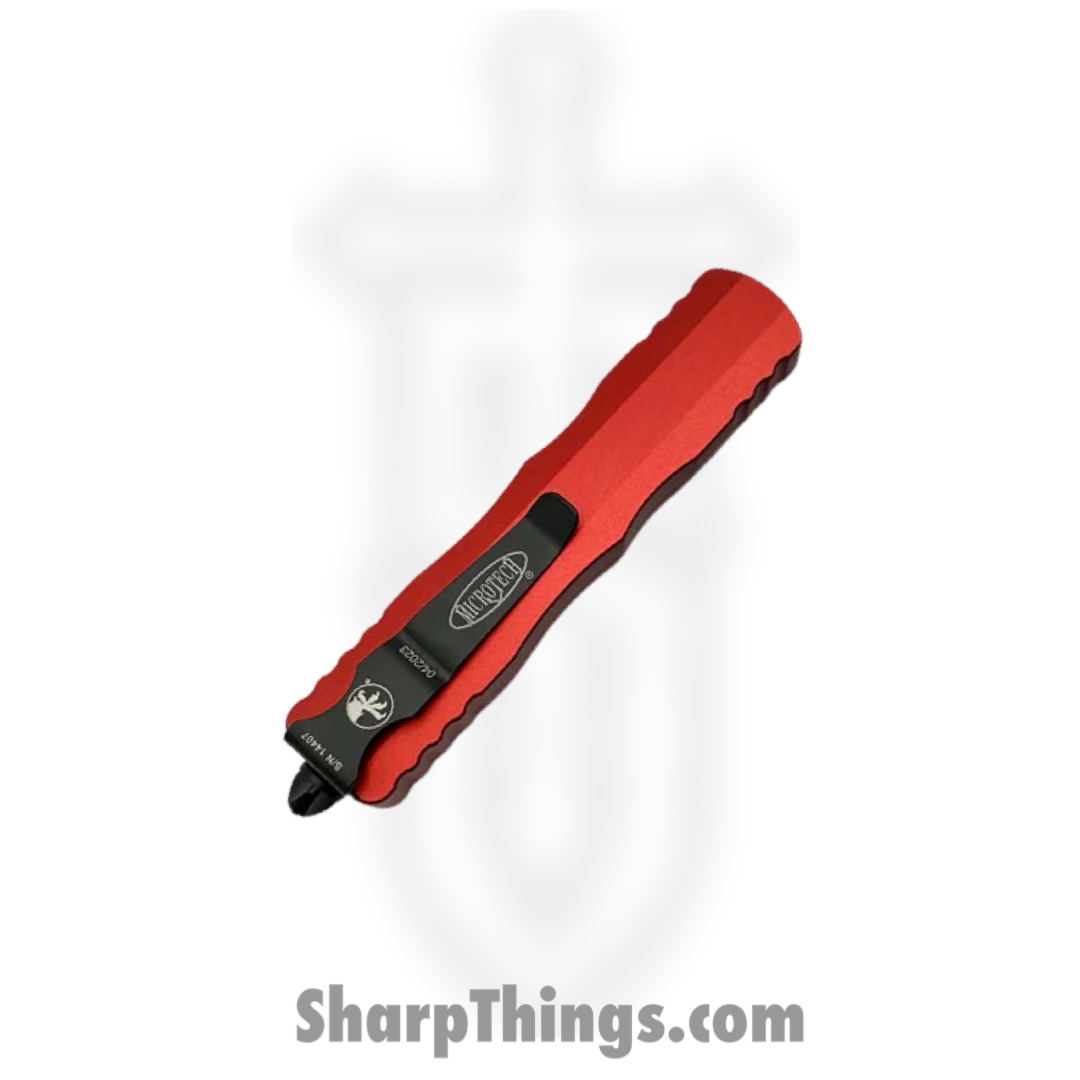 Microtech - 225-1RD - Dirac D/E - OTF Auto - DLC Dagger - 6061-T6 Aluminum - Red - Image 4