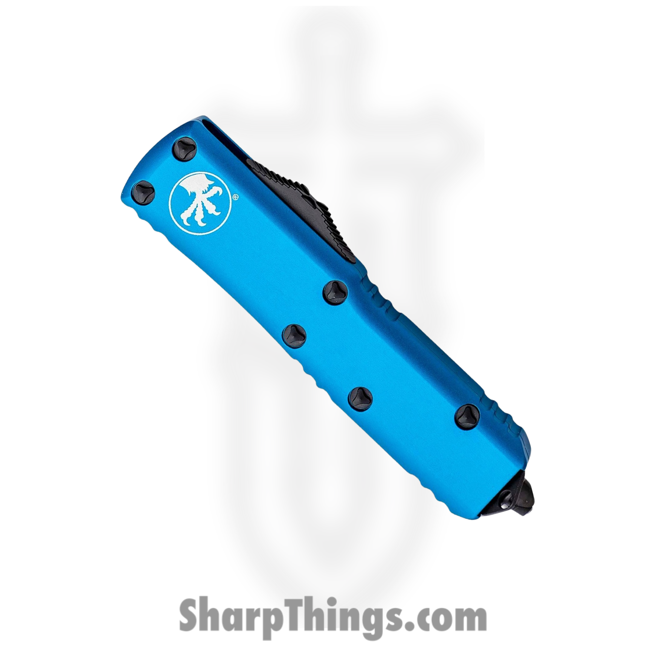 Microtech - 232-1BL - UTX-85 D/E - OTF Auto - Black Dagger - 6061-T6 Aluminum - Blue - Image 2