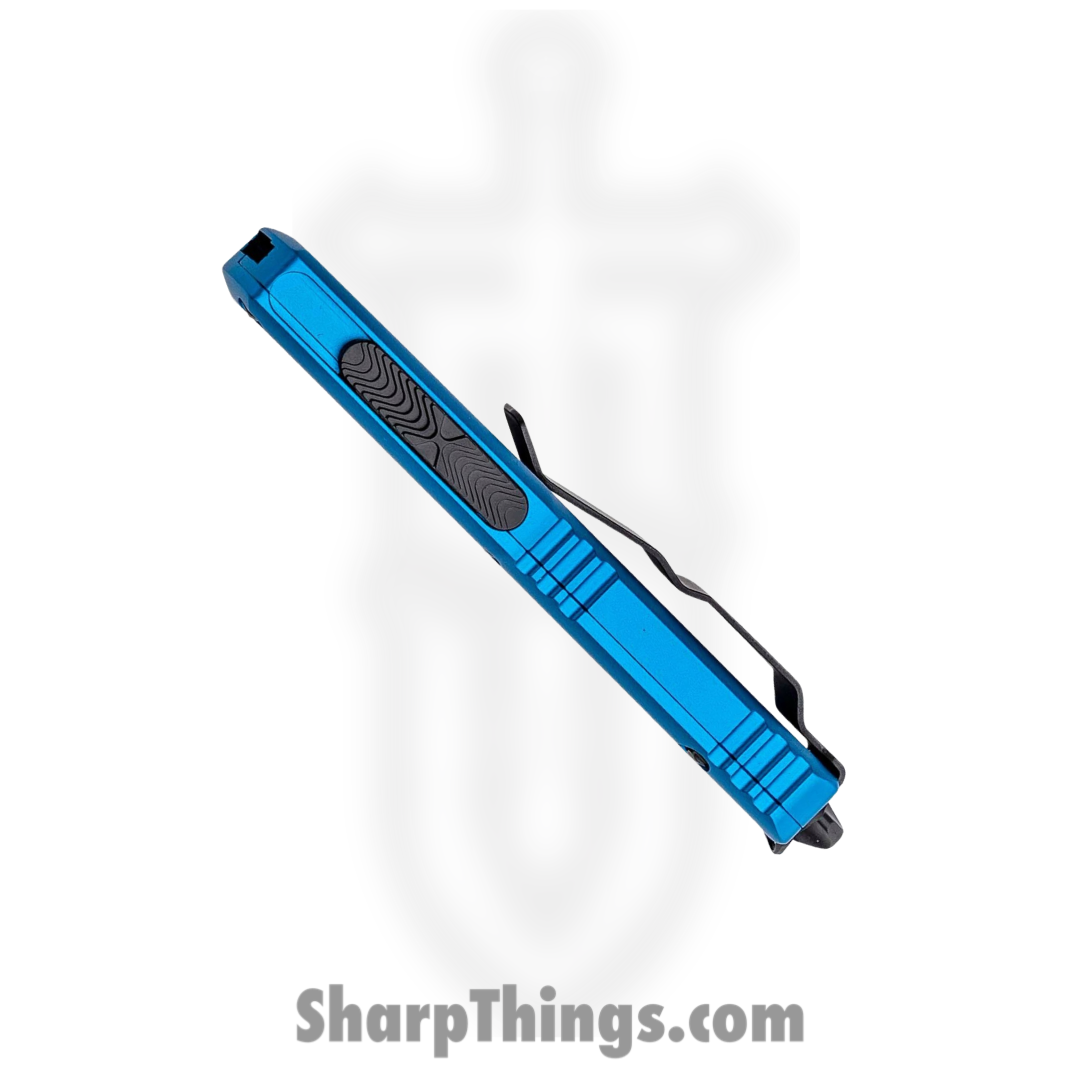 Microtech - 232-1BL - UTX-85 D/E - OTF Auto - Black Dagger - 6061-T6 Aluminum - Blue - Image 4