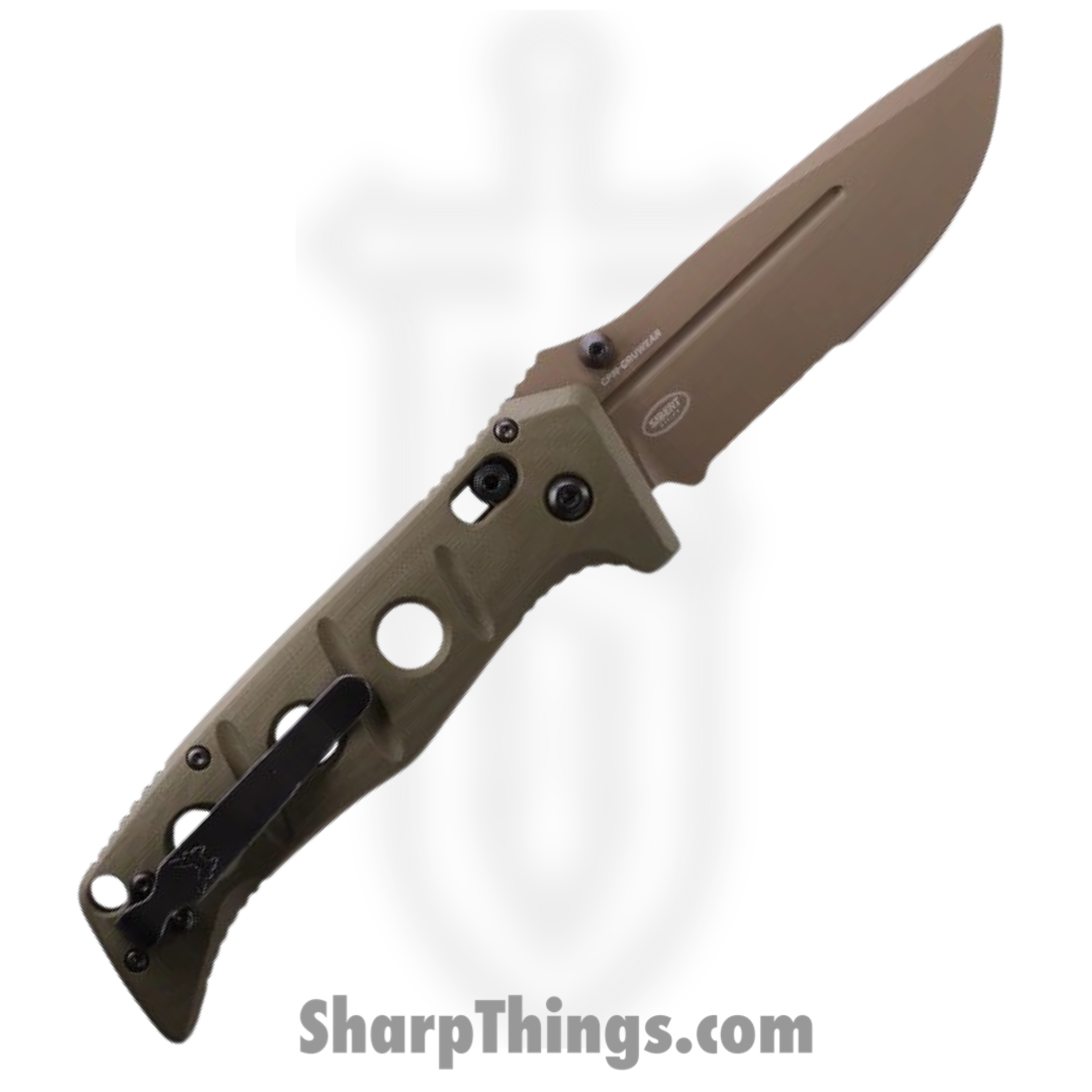 Benchmade - 275SFE-2 - Adamas - Folding Knife - CPM-CruWear Coated Partial Serrated Drop Point - G10 - Flat Earth - Image 3