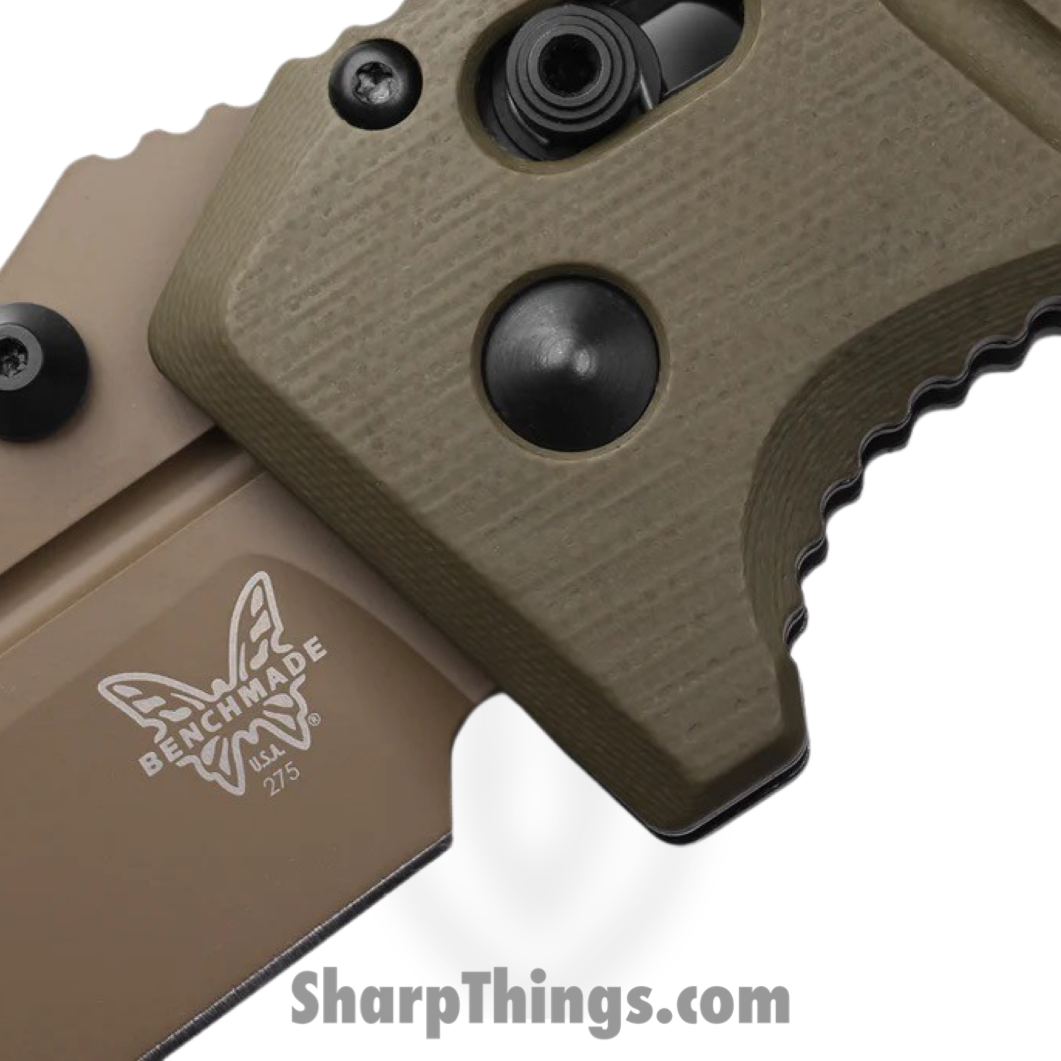 Benchmade - 275FE-2 - Adamas - Folding Knife - CPM-CruWear Coated Drop Point - G10 - Flat Earth - Image 3