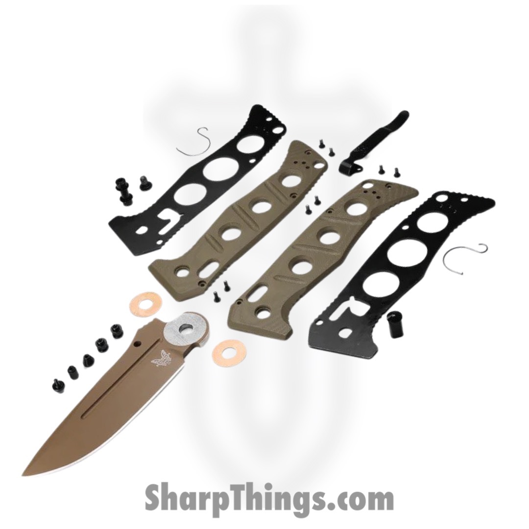 Benchmade - 275FE-2 - Adamas - Folding Knife - CPM-CruWear Coated Drop Point - G10 - Flat Earth - Image 5