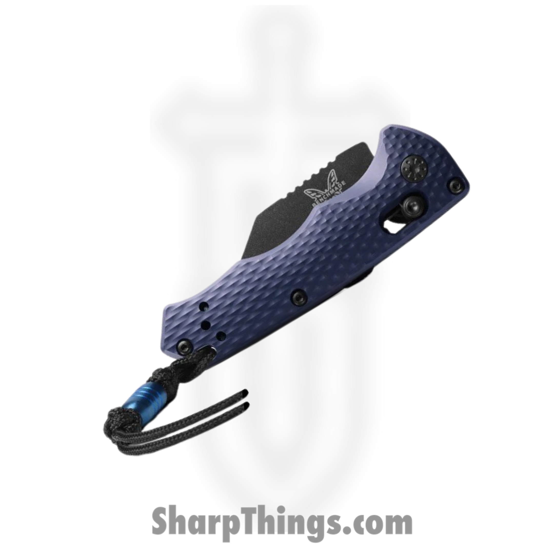 Benchmade - 2950BK - Partial Immunity - Automatic Knife - CPM-M4 Coated Wharncliffe - 6061-T6 Aluminum - Crater Blue - Image 2
