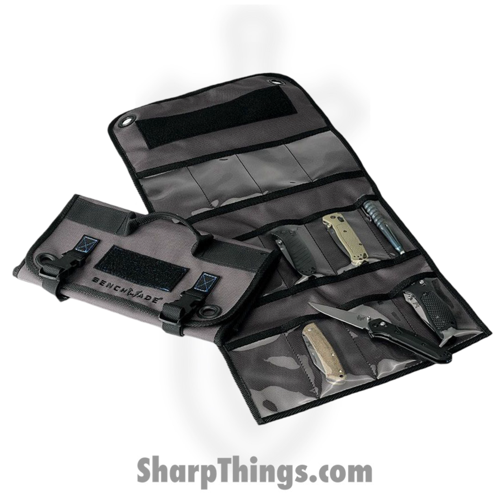 Benchmade - 50019 - Knife Roll - 11 Knife 12" Wide Pocket Height 4.9" - Pocket Width 2.8" - Gray