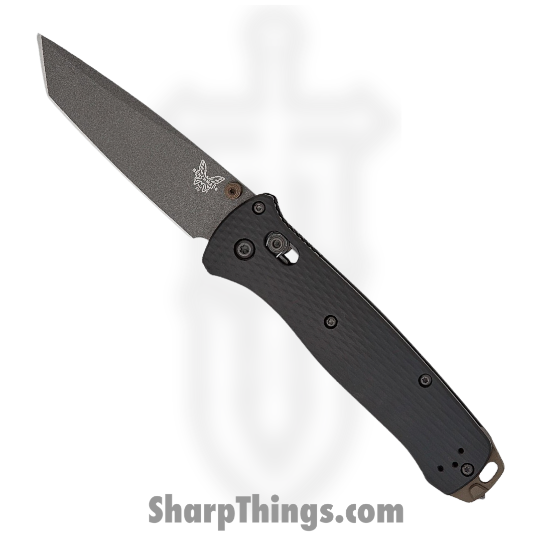 Benchmade - 537GY-03 - Bailout - Folding Knife - Tungsten Grey Cerakote M4 Tanto - Aluminum - Black