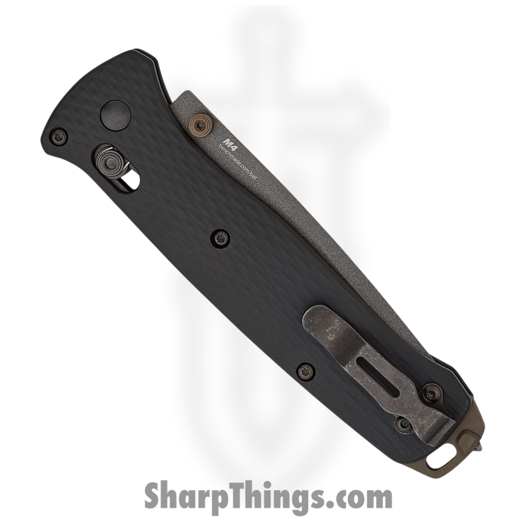 Benchmade - 537GY-03 - Bailout - Folding Knife - Tungsten Grey Cerakote M4 Tanto - Aluminum - Black - Image 3