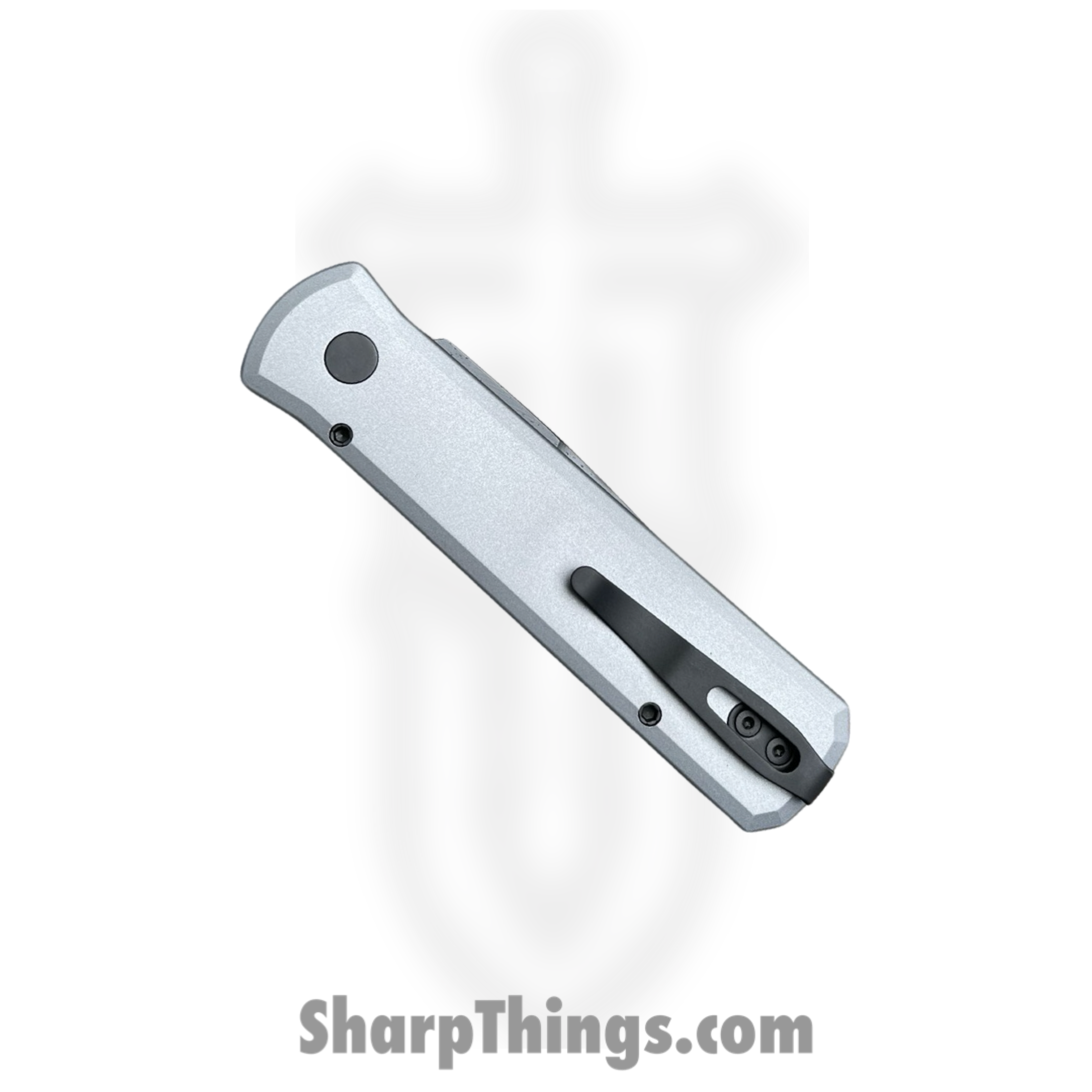 ProTech - 756 - Godson - Automatic Knife - 154CM DLC Bayonet - 6061-T6 Aluminum with G10 Inlay - Gray and Black - Image 2