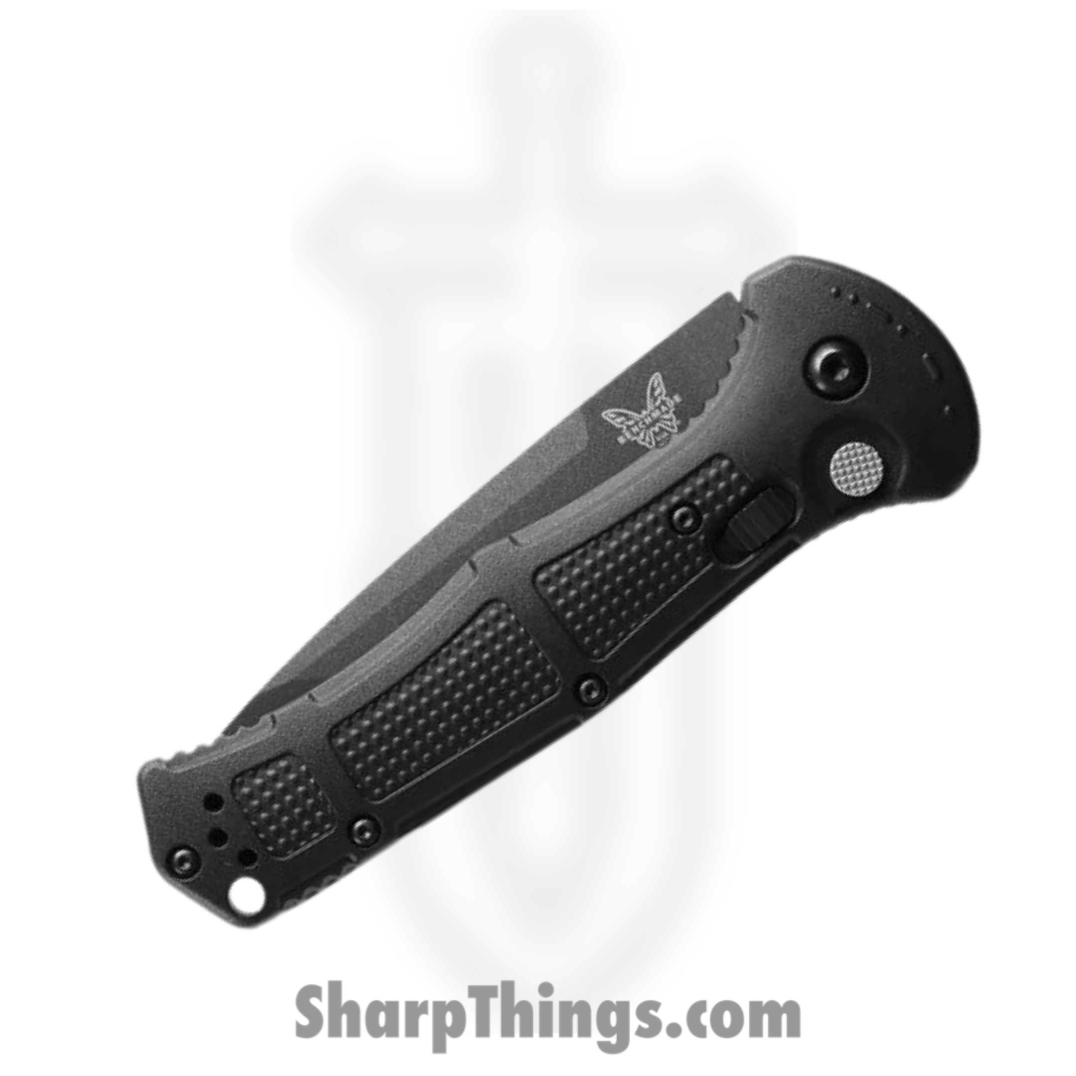 Benchmade - 9071BK - Claymore - Automatic Knife - CPM-D2 Coated Tanto - Grivory - Black - Image 4