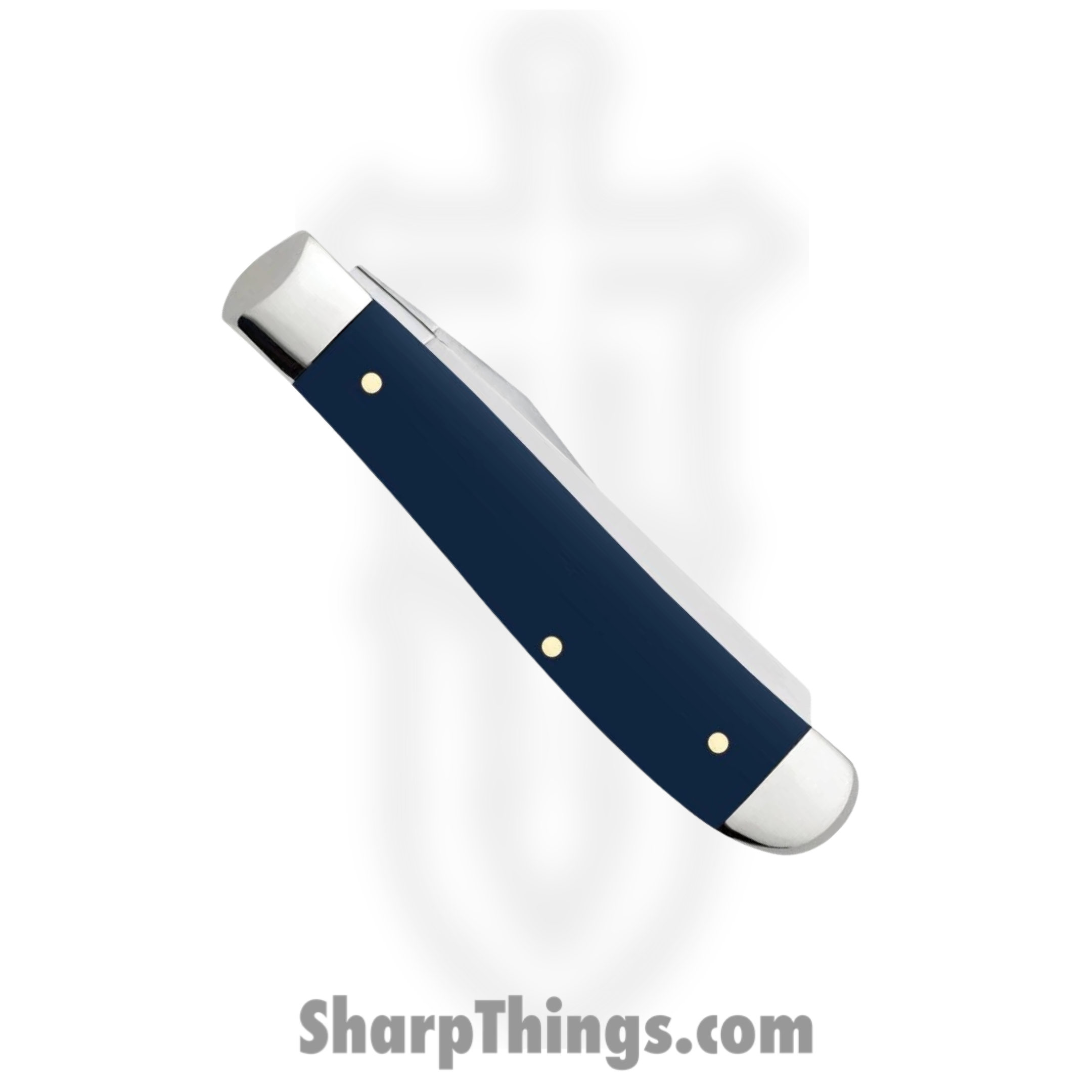 Case Cutlery - CA23613 - Mini Trapper - Folding Knife - Tru-Sharp Surgical Stainless Steel Mirror Polished Multi - Synthetic - Navy Blue - Image 3