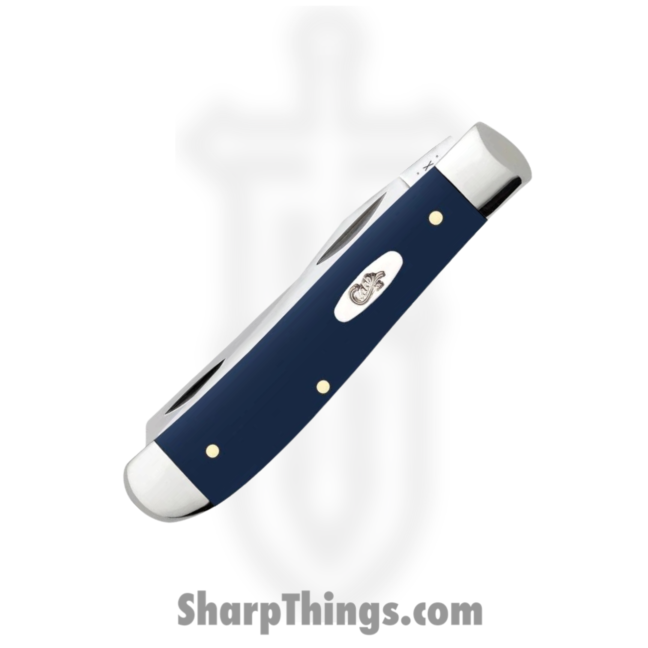 Case Cutlery - CA23613 - Mini Trapper - Folding Knife - Tru-Sharp Surgical Stainless Steel Mirror Polished Multi - Synthetic - Navy Blue - Image 4