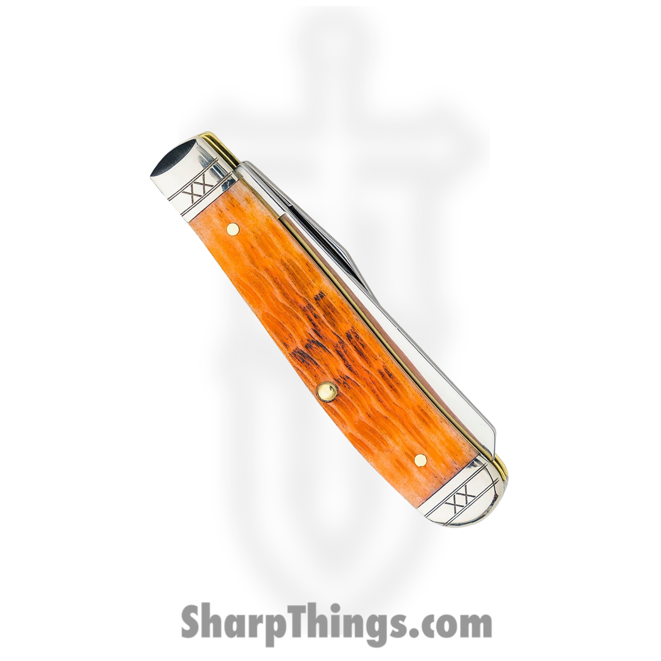 Case Cutlery - CA35809 - Mini Trapper - Folding Knife - Tru-Sharp Surgical Stainless Steel Mirror Polished Multi - Jigged Bone - Cayenne - Image 3