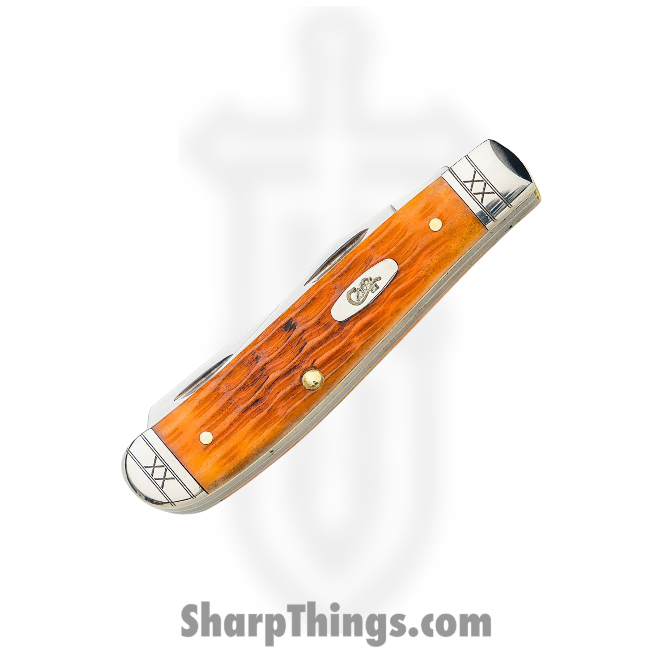 Case Cutlery - CA35809 - Mini Trapper - Folding Knife - Tru-Sharp Surgical Stainless Steel Mirror Polished Multi - Jigged Bone - Cayenne - Image 4