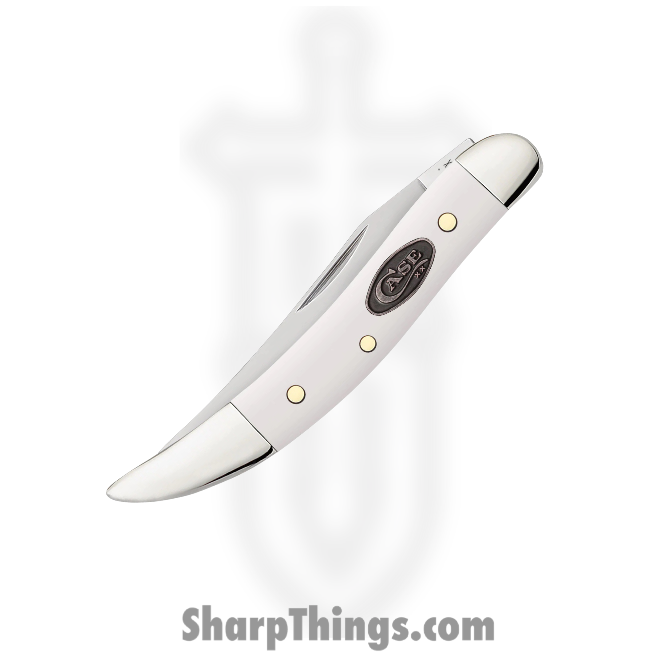 Case Cutlery - CA63964 - Small Texas Toothpick - Folding Knife - Tru-Sharp Surgical Stainless Steel Mirror Polished Clip Point - Synthetic - White - Image 4