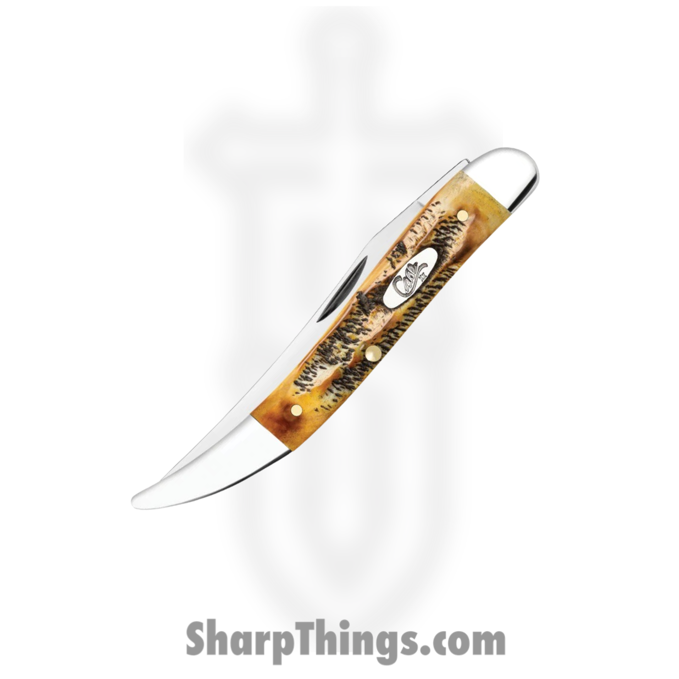 Case Cutlery - CA65328 - Medium Texas Toothpick - Folding Knife - Tru-Sharp Surgical Stainless Steel Mirror Polished Long Clip Point - 6.5 Bonestag - Brown - Image 3