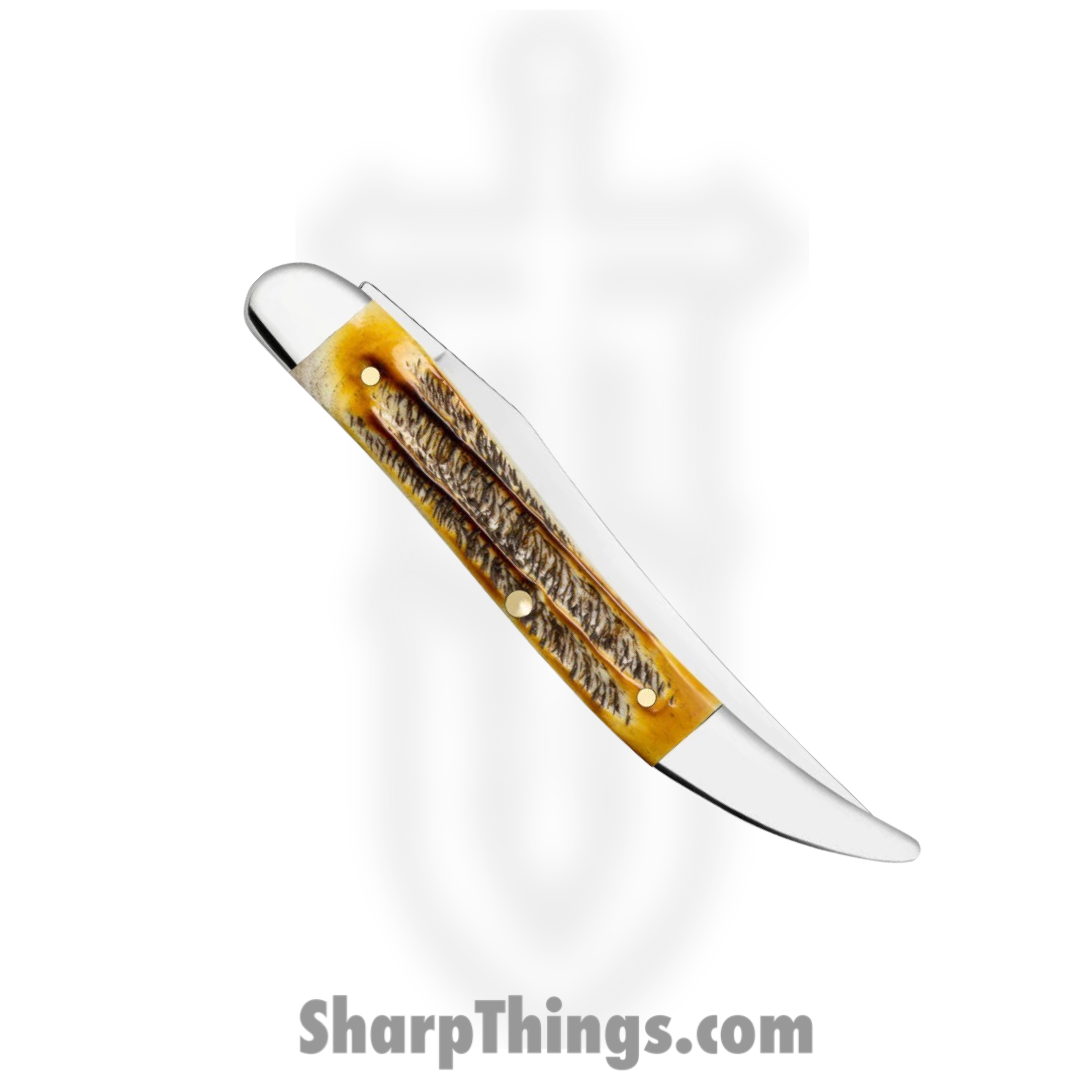 Case Cutlery - CA65328 - Medium Texas Toothpick - Folding Knife - Tru-Sharp Surgical Stainless Steel Mirror Polished Long Clip Point - 6.5 Bonestag - Brown - Image 4