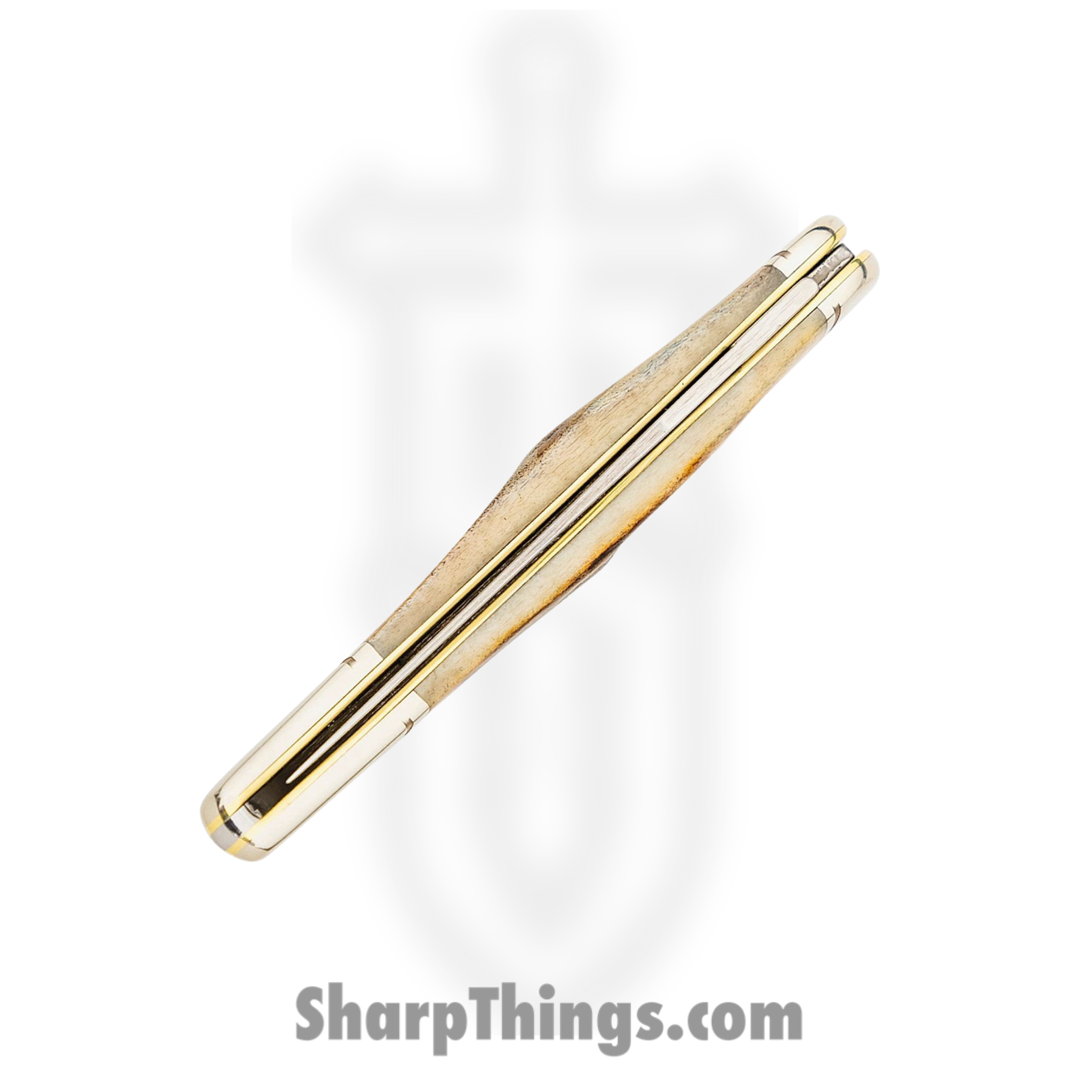Case Cutlery - CA71229 - Small Texas Toothpick - Folding Knife - Tru-Sharp Surgical Stainless Steel Mirror Polished Long Clip Point - Fluted India Stag - Brown - Image 5