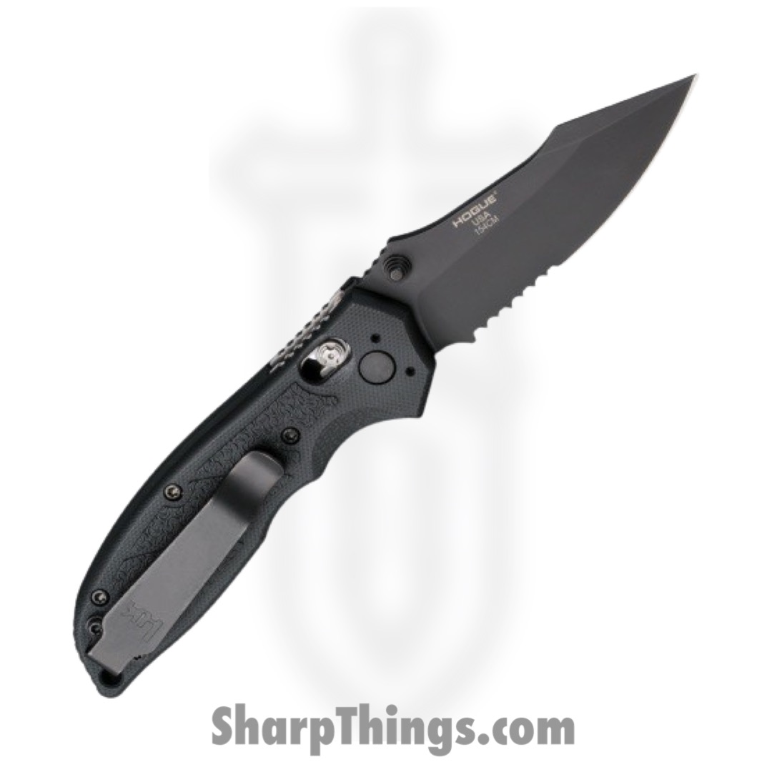 Hogue Knives - 54150 - HK Exemplar - Folding Knife - 154cm Coated Clip Point - G10 - Black - Image 2