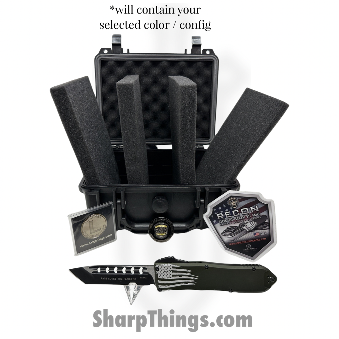 Guardian Tactical - GT103221 - Recon Elite - OTF Auto - Elmax - 2-Tone Tanto - Black - Image 9