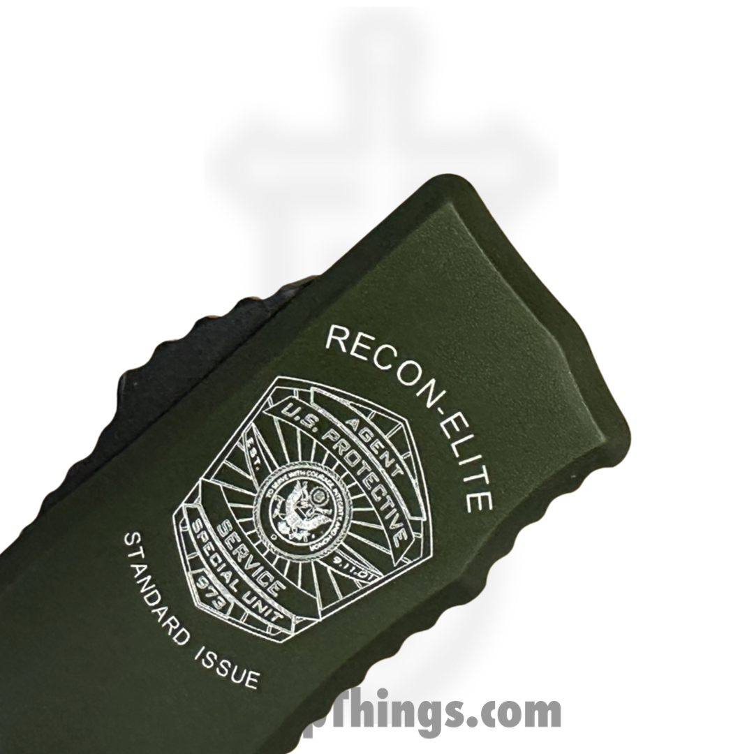 Guardian Tactical - GT108221 - Recon Elite - OTF Auto - Elmax - 2-Tone Tanto - OD Green - Image 5