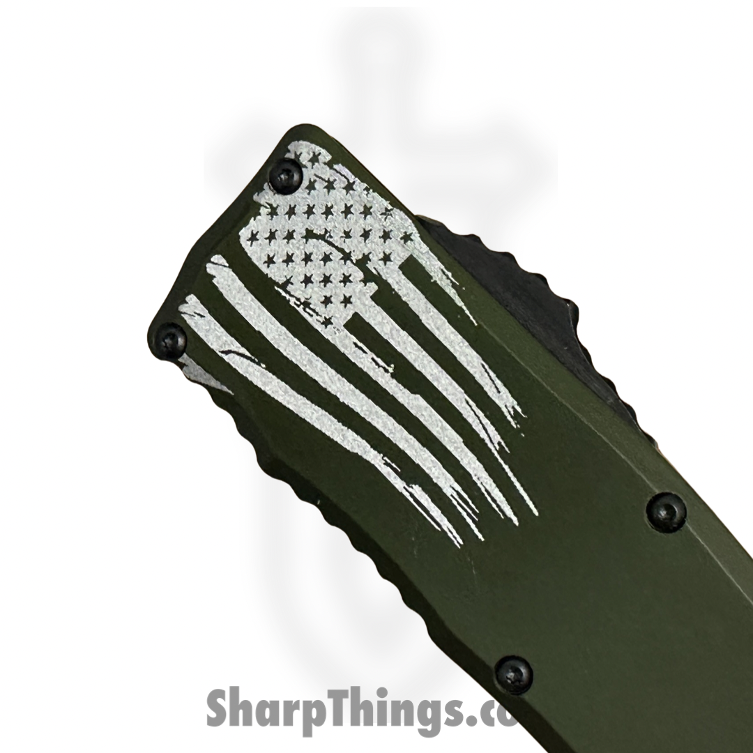 Guardian Tactical - GT108221 - Recon Elite - OTF Auto - Elmax - 2-Tone Tanto - OD Green - Image 4