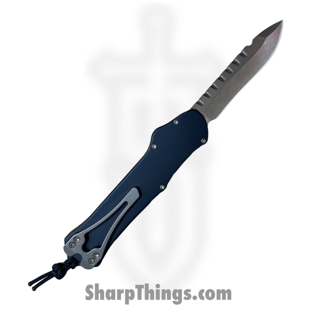 Heretic - H008-7A - Hydra - OTF Auto - CPM Magnacut Bronze - Recurve - Aluminum - Black - Image 2