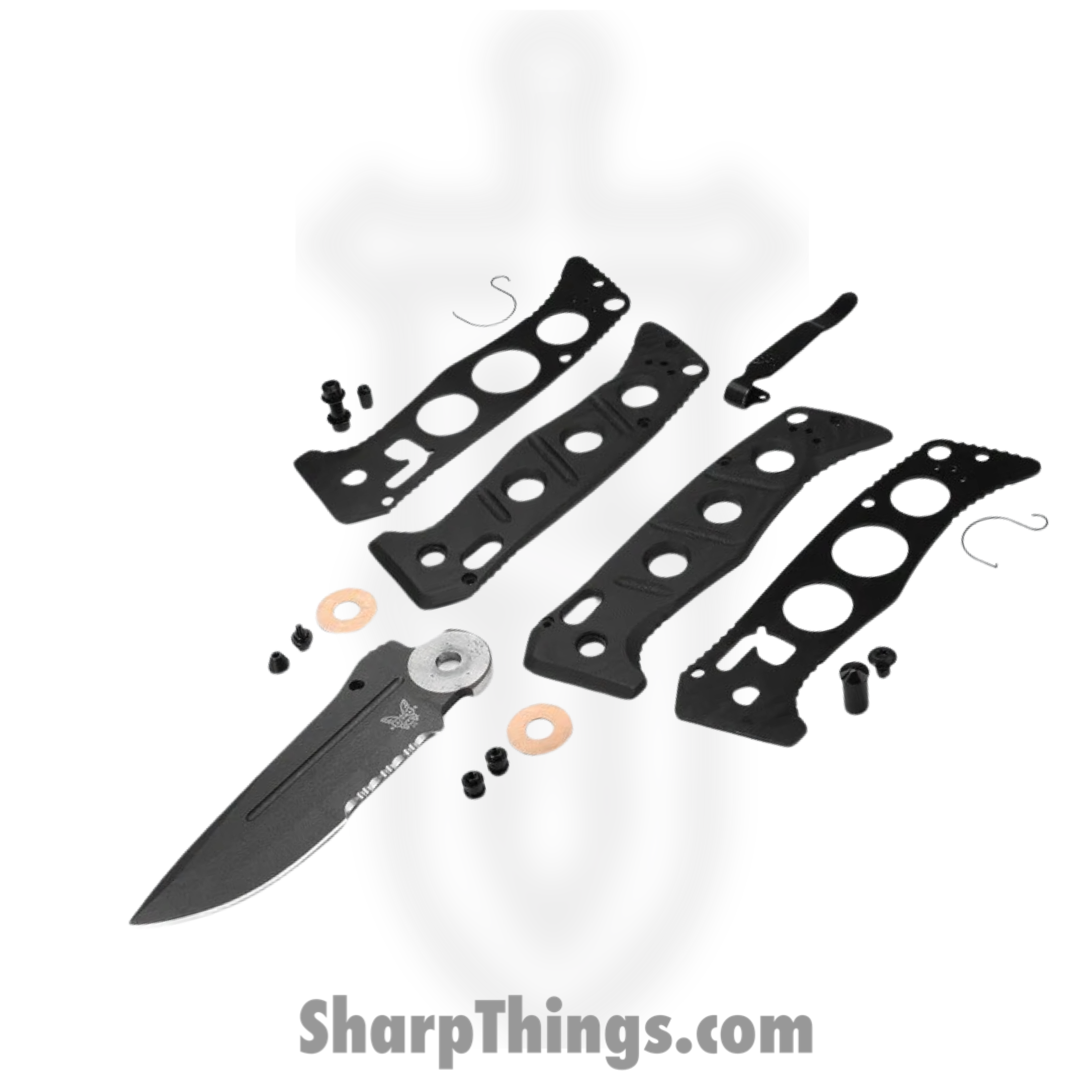 Benchmade - 275SFE-2 - Adamas - Folding Knife - CPM-CruWear Coated Partial Serrated Drop Point - G10 - Flat Earth - Image 2