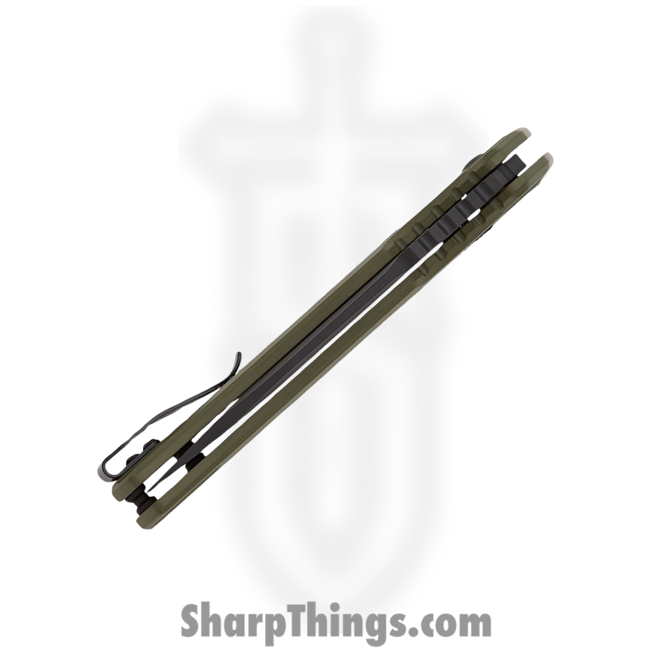Kershaw - 7105OLBLK - Launch 16 - Automatic Knife - CPM-M4 Cerakote Tanto - 6061-T6 Aluminum with Trac-Tec Inlays - OD Green - Image 5