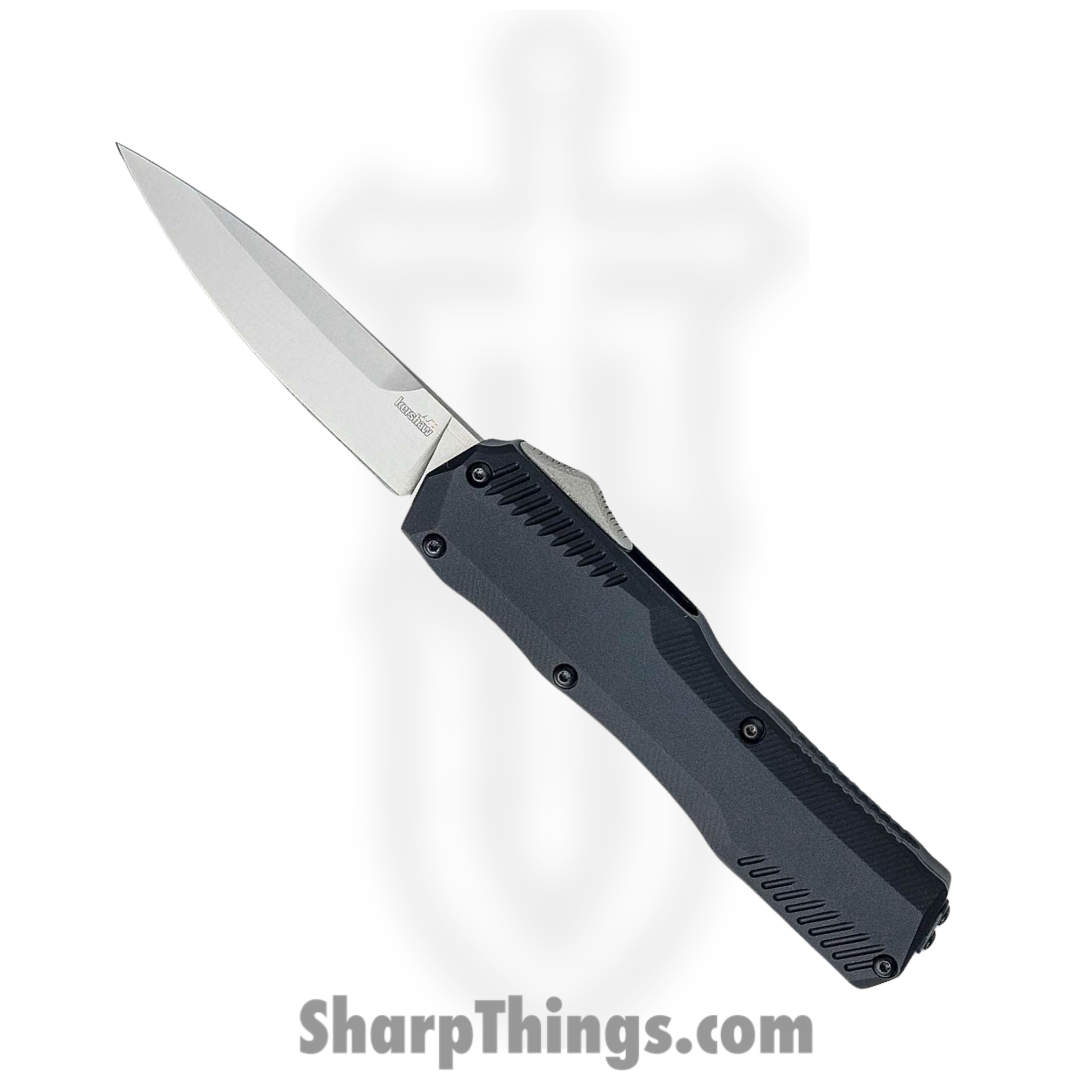 Kershaw - 9000 - Diskin Livewire - OTF Auto - MagnaCut Stonewash Spear Point - 6061-T6 Aluminum - Black