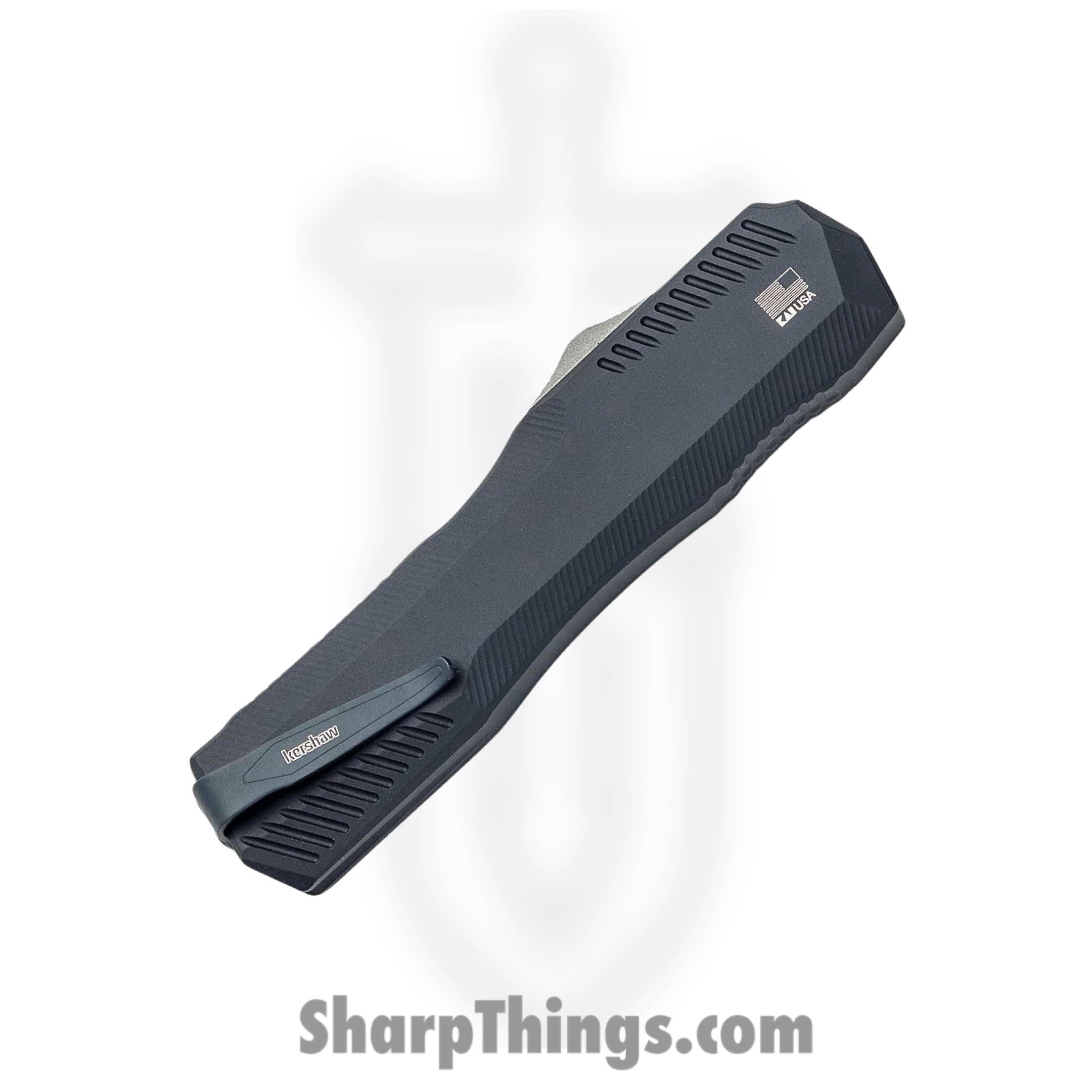Kershaw - 9000 - Diskin Livewire - OTF Auto - MagnaCut Stonewash Spear Point - 6061-T6 Aluminum - Black - Image 4