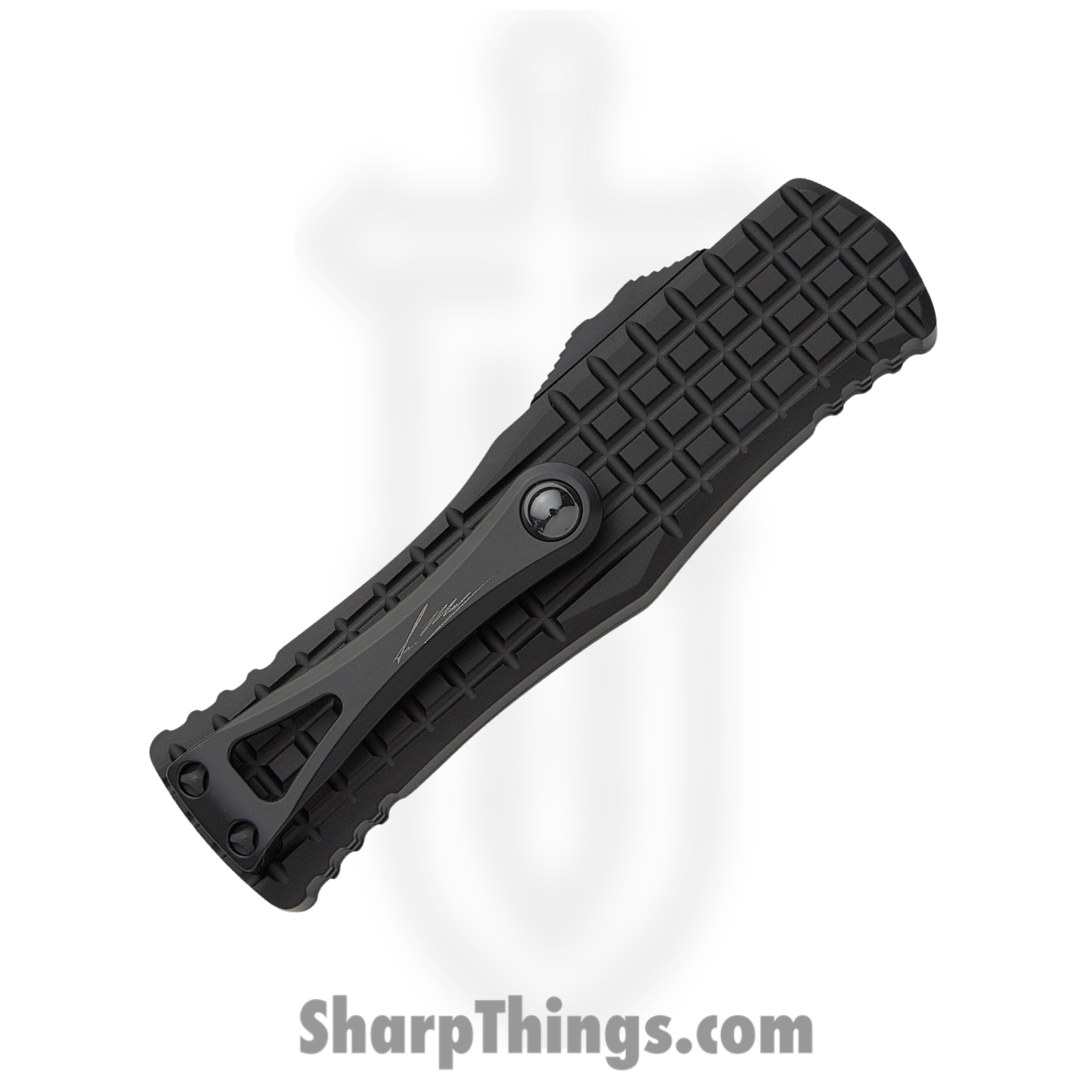 Microtech - 919-1TFRS - Signature Series Hera - OTF Auto - Black Hellhound Tanto - 6061-T6 Aluminum - Black - Image 4