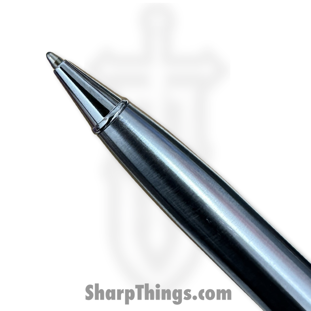 Razor Tactical - RT-7373-SIL - Pen Knife - Part Serrated - Black Ink Ballpoint - Silver - Image 3