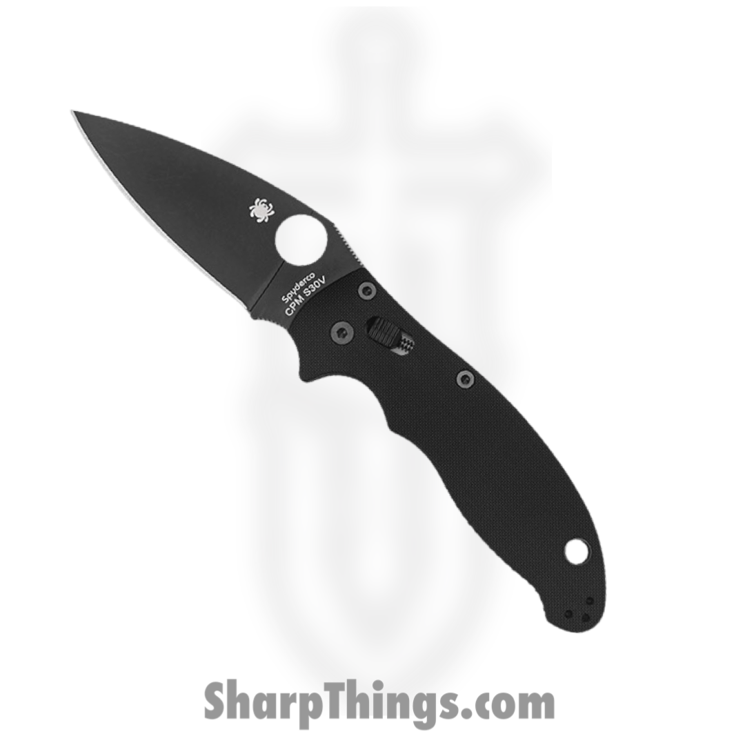 Spyderco - SC101GPBBK2 - Manix 2 - Folding Knife - S30V DLC - G10 - Black