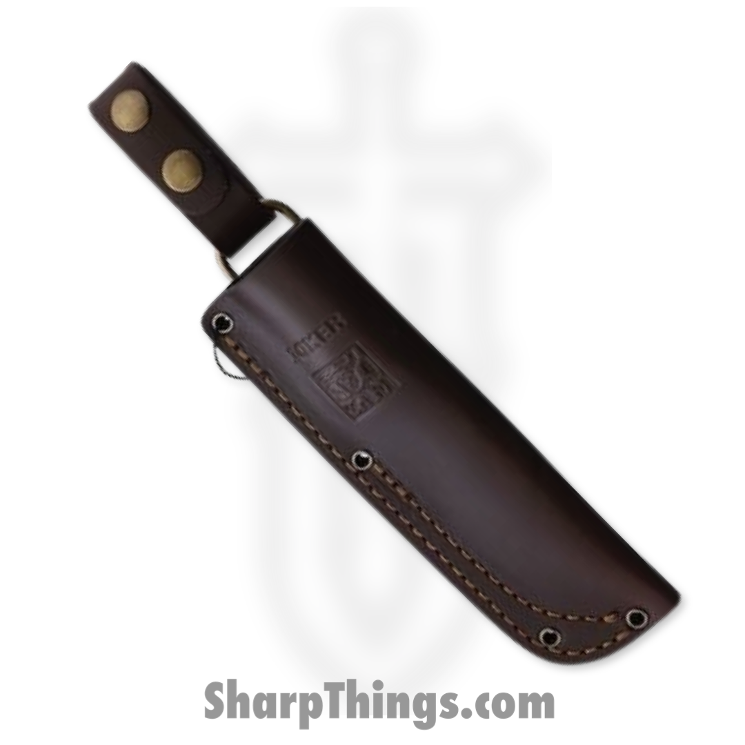 Joker - JKRCN114 - Canadiense Bushcraft Walnut - Fixed Blade Knife - 14C28N Sandvik Satin Drop Point - Walnut - Brown - Image 2