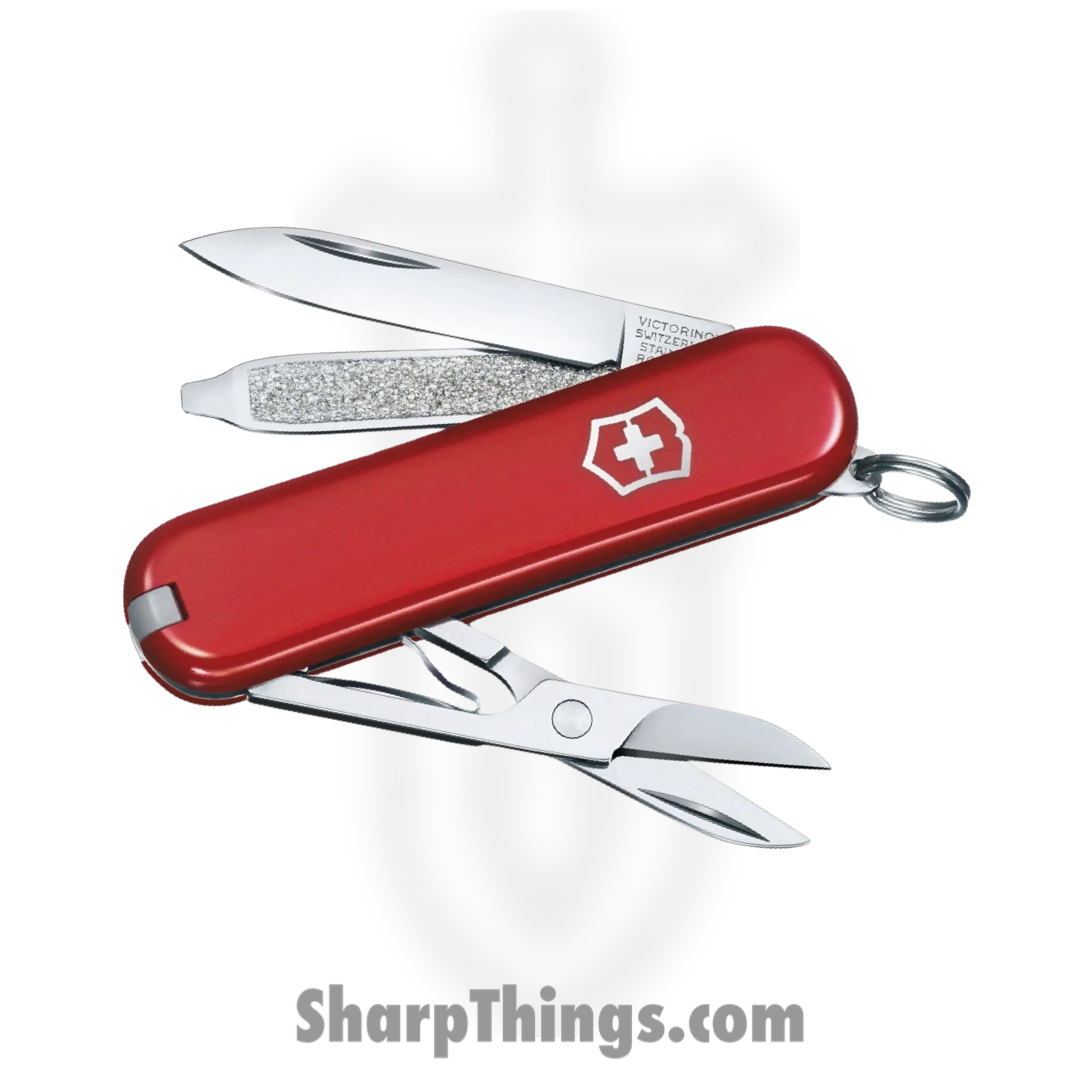 Victorinox - VN06223033X3 - Swiss Army Classic SD Multi-Tool - Folding Knife - Stainless Polished - ABS - Red